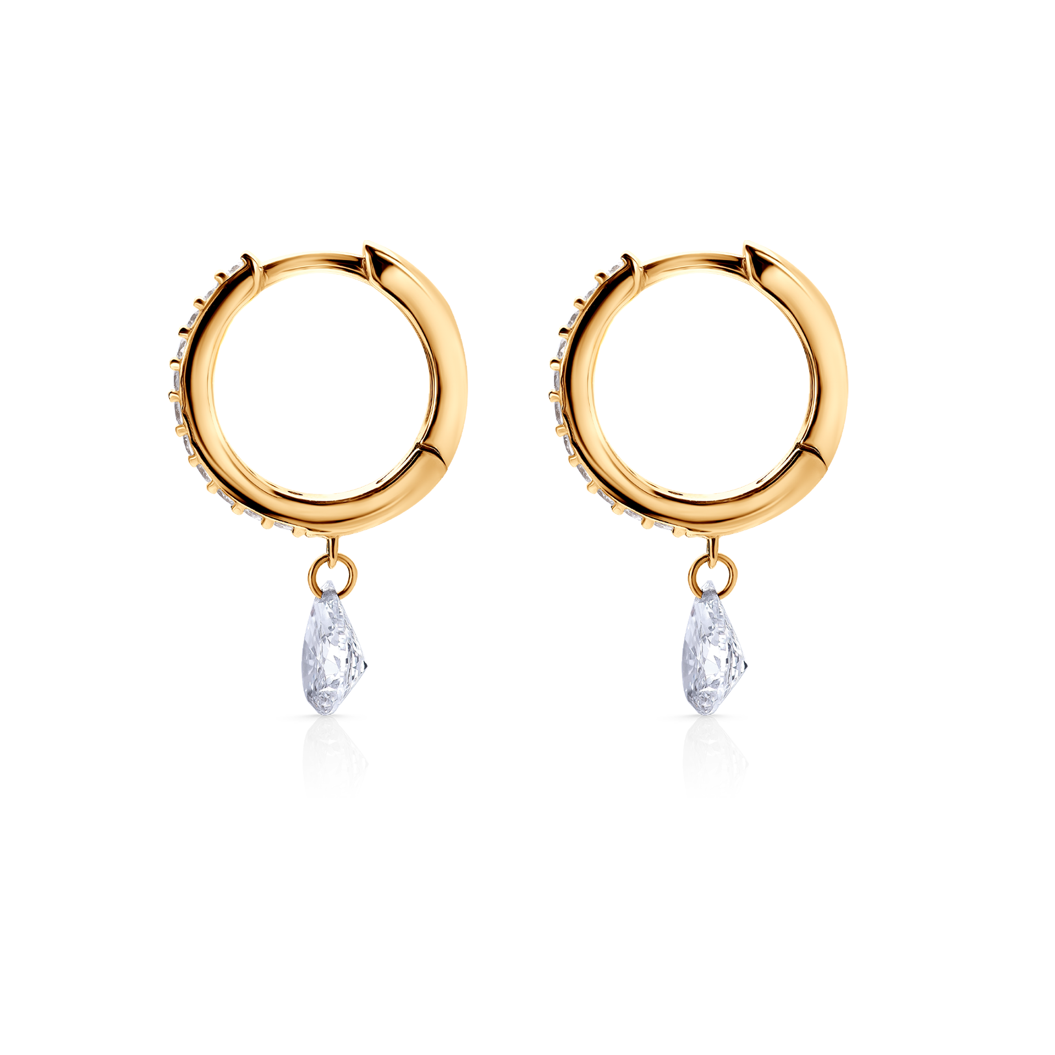 Kolczyki Savicki: złote, cyrkonie