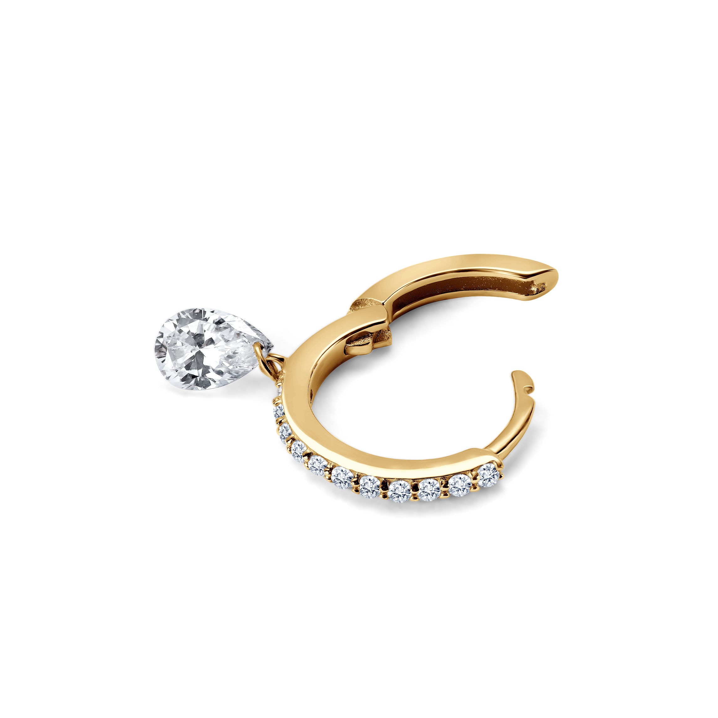 Kolczyki Savicki: złote, cyrkonie