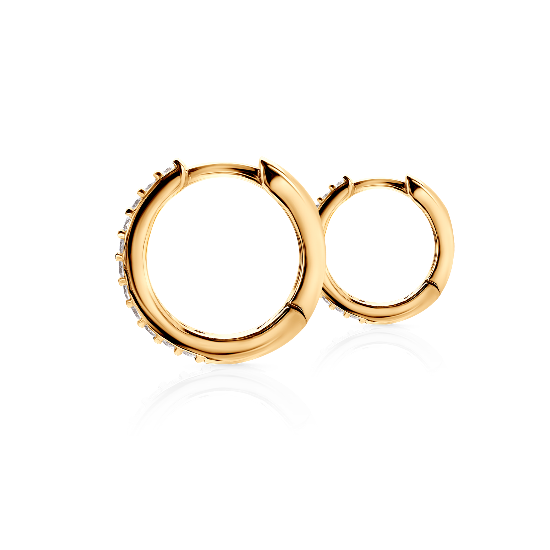 Ohrringe Savicki: Gold, Zirkonia