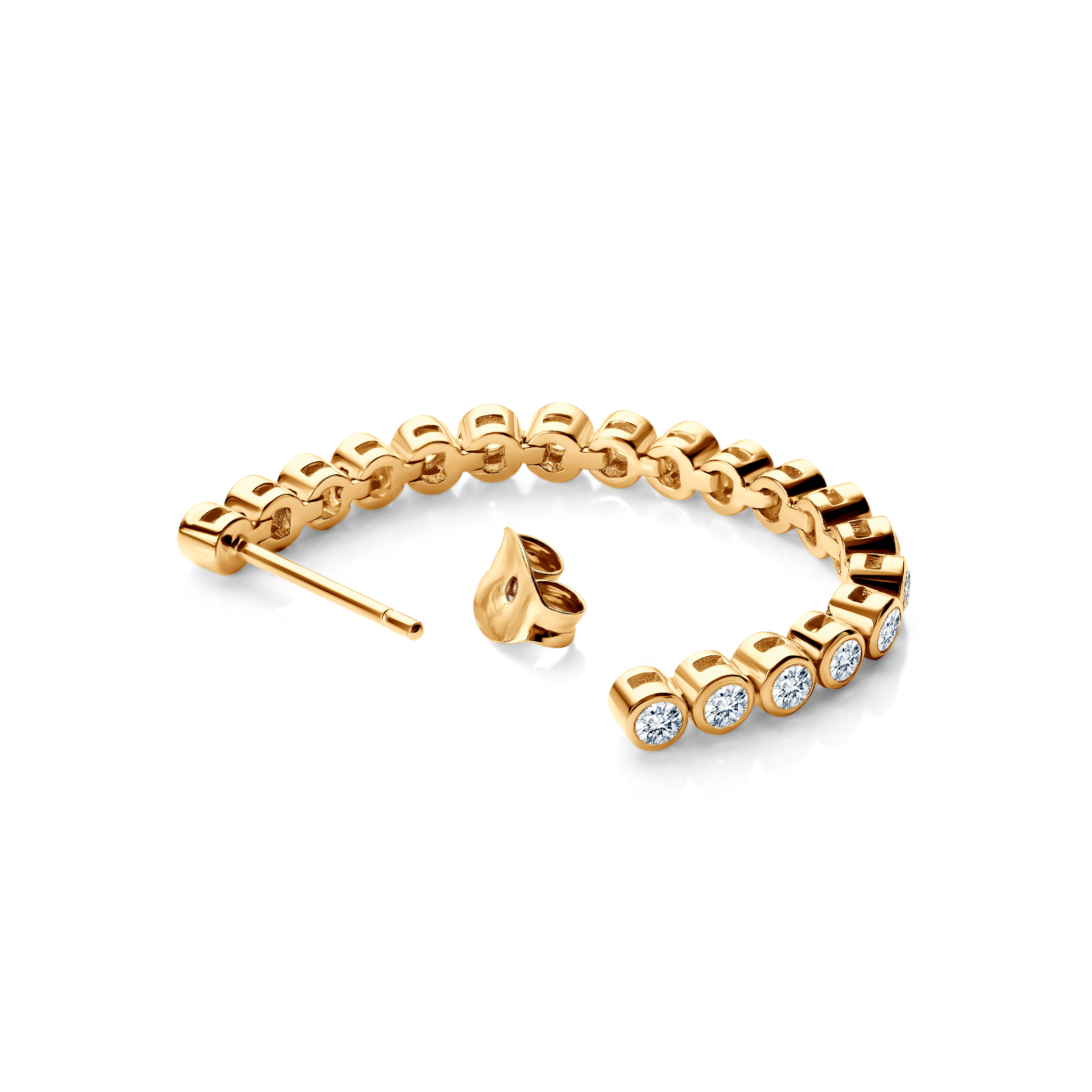 Ohrringe Savicki: Gold, Zirkonia