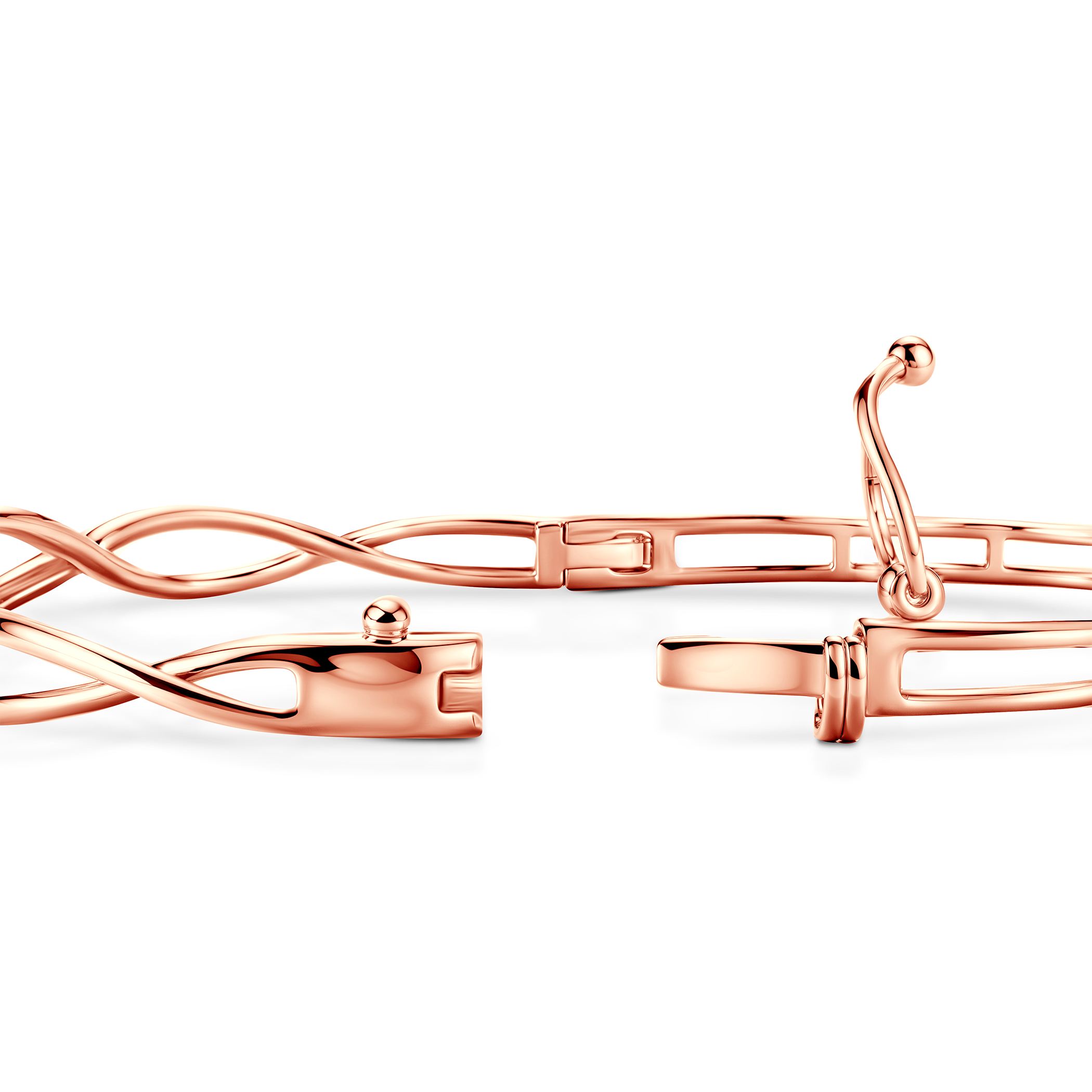 Bransoletka Savicki: różowe złoto 585, diamenty