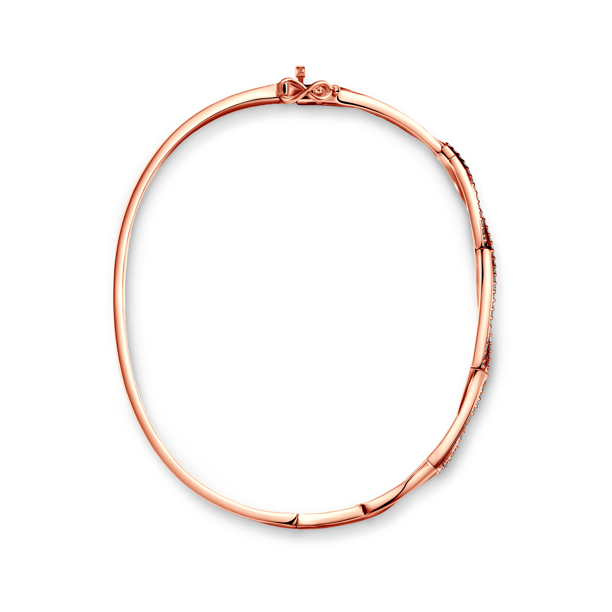 Bransoletka Savicki: różowe złoto 585, diamenty