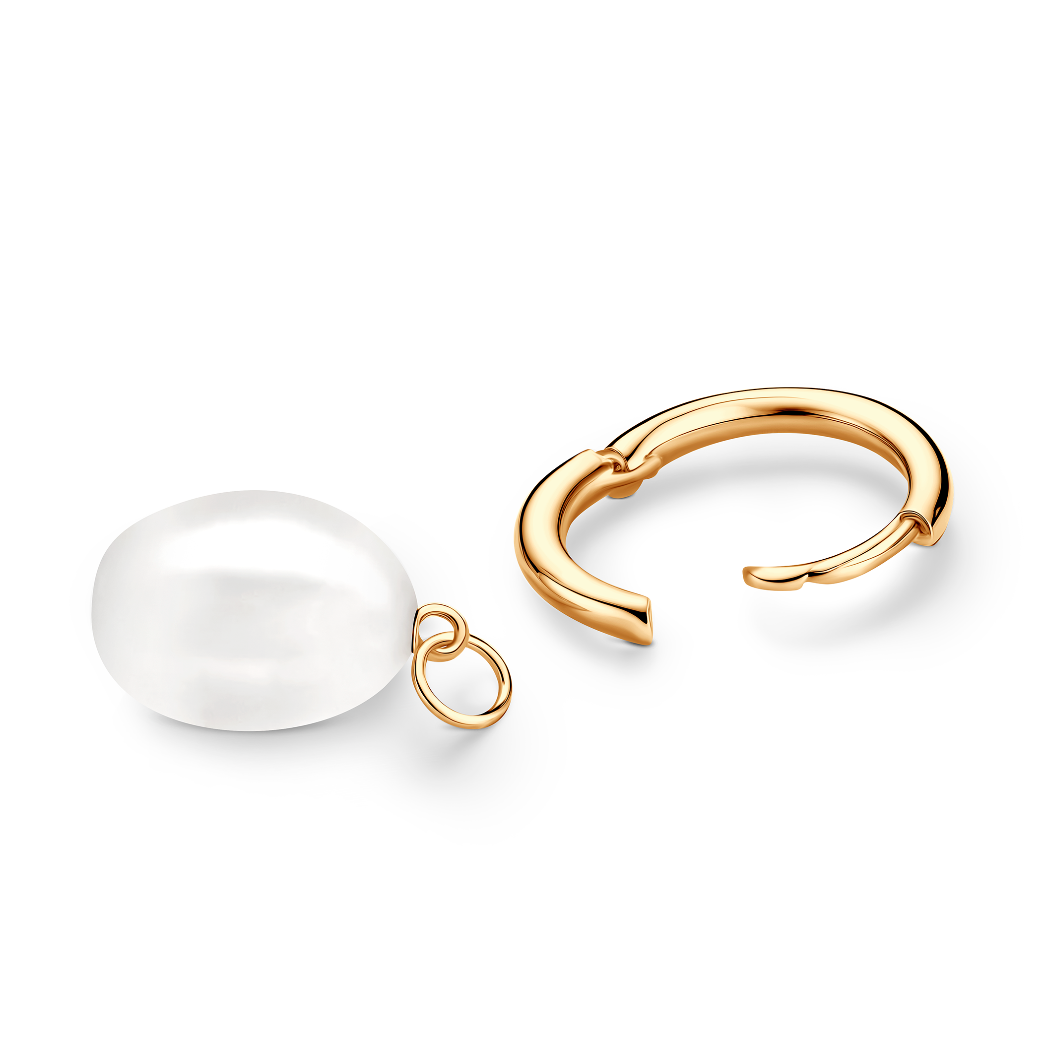 Célamare Ohrringe: Gold, Perlen