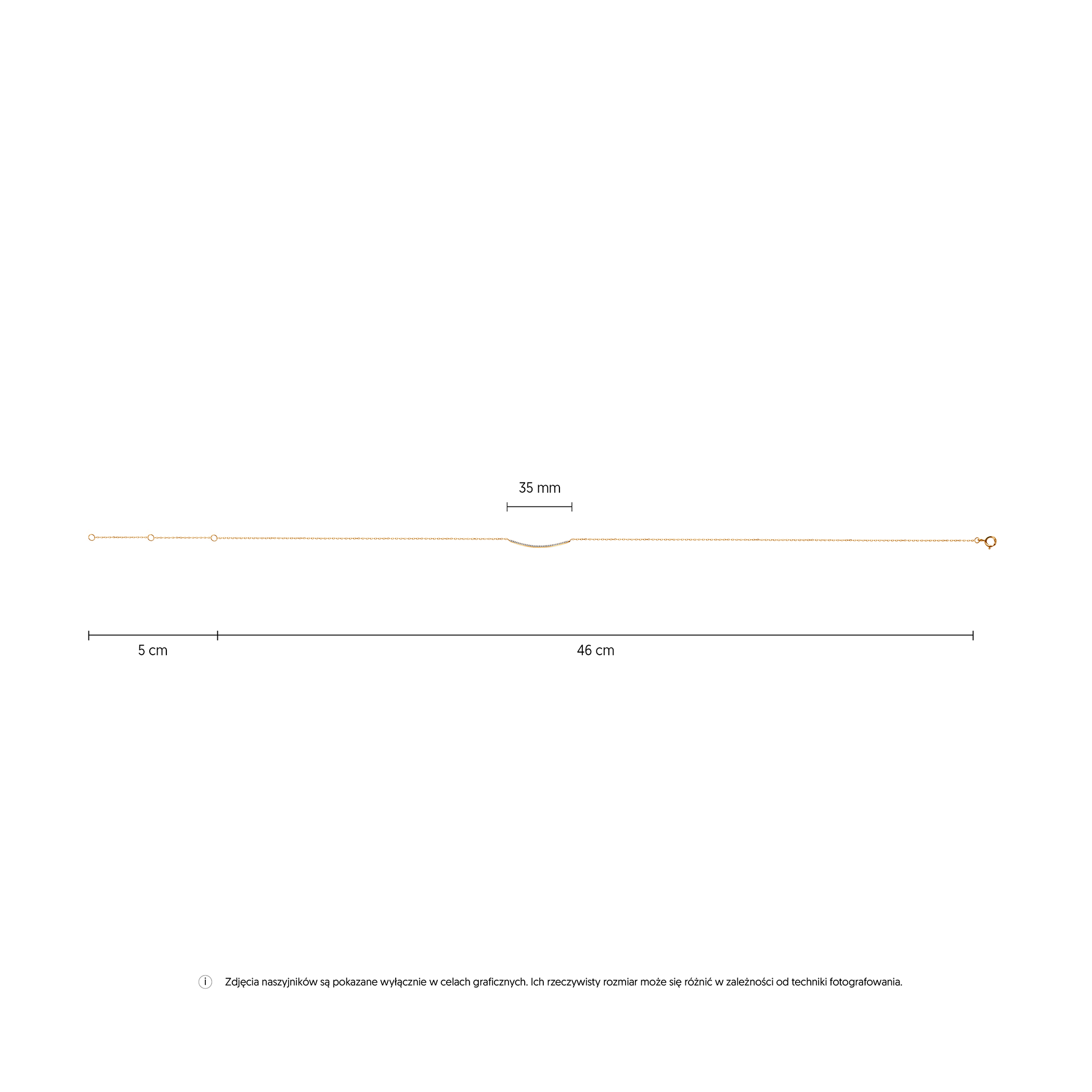 Naszyjnik złoty 585 51 cm - 5