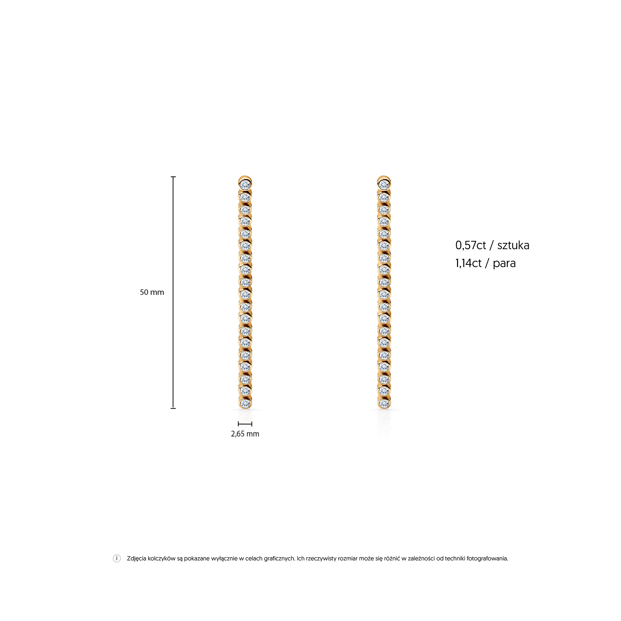 Ohrringe Savicki: Gold, Zirkonia