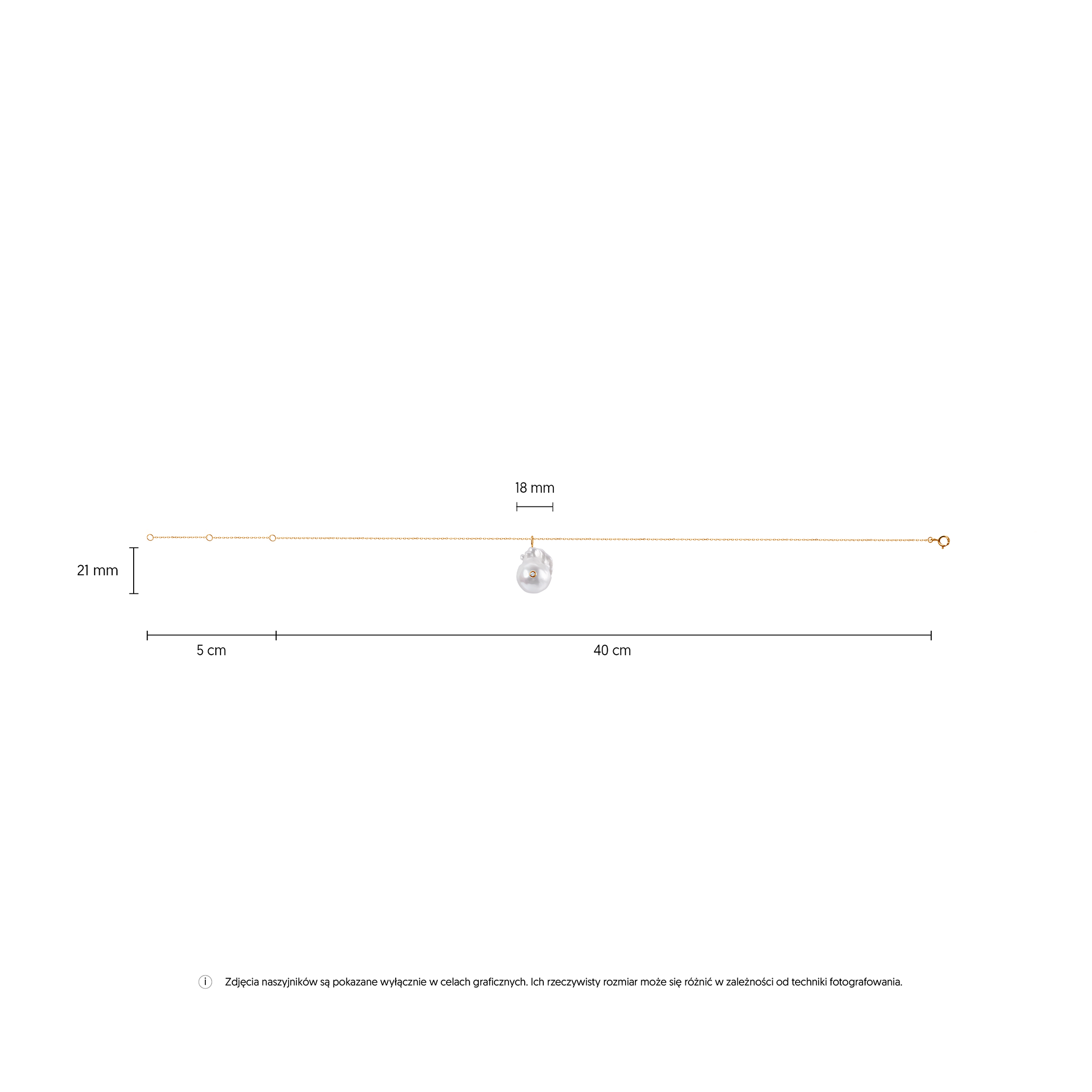 Célamare Halskette: Gold, Perle - 6