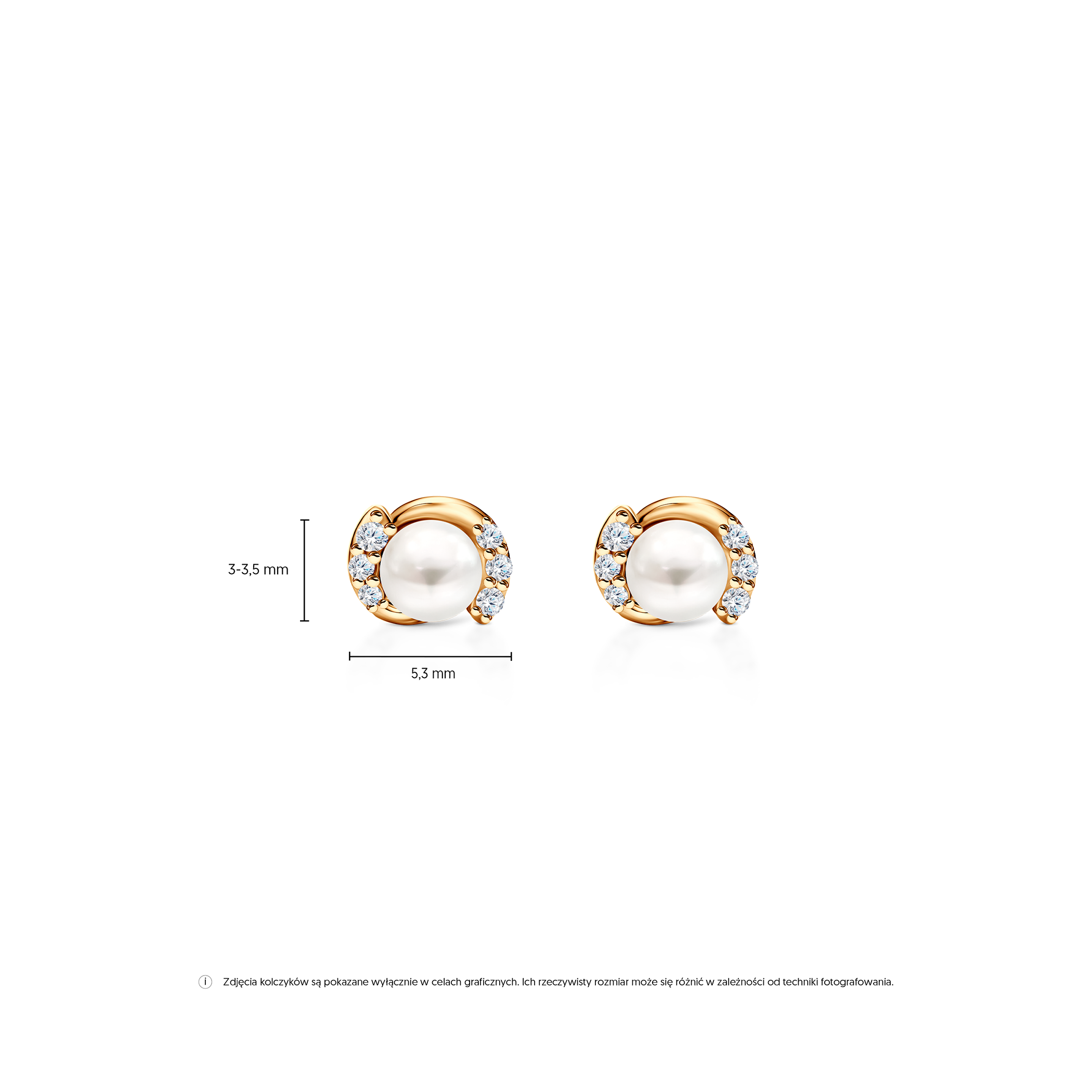 Kolczyki Savicki: srebrne, perły, cyrkonie