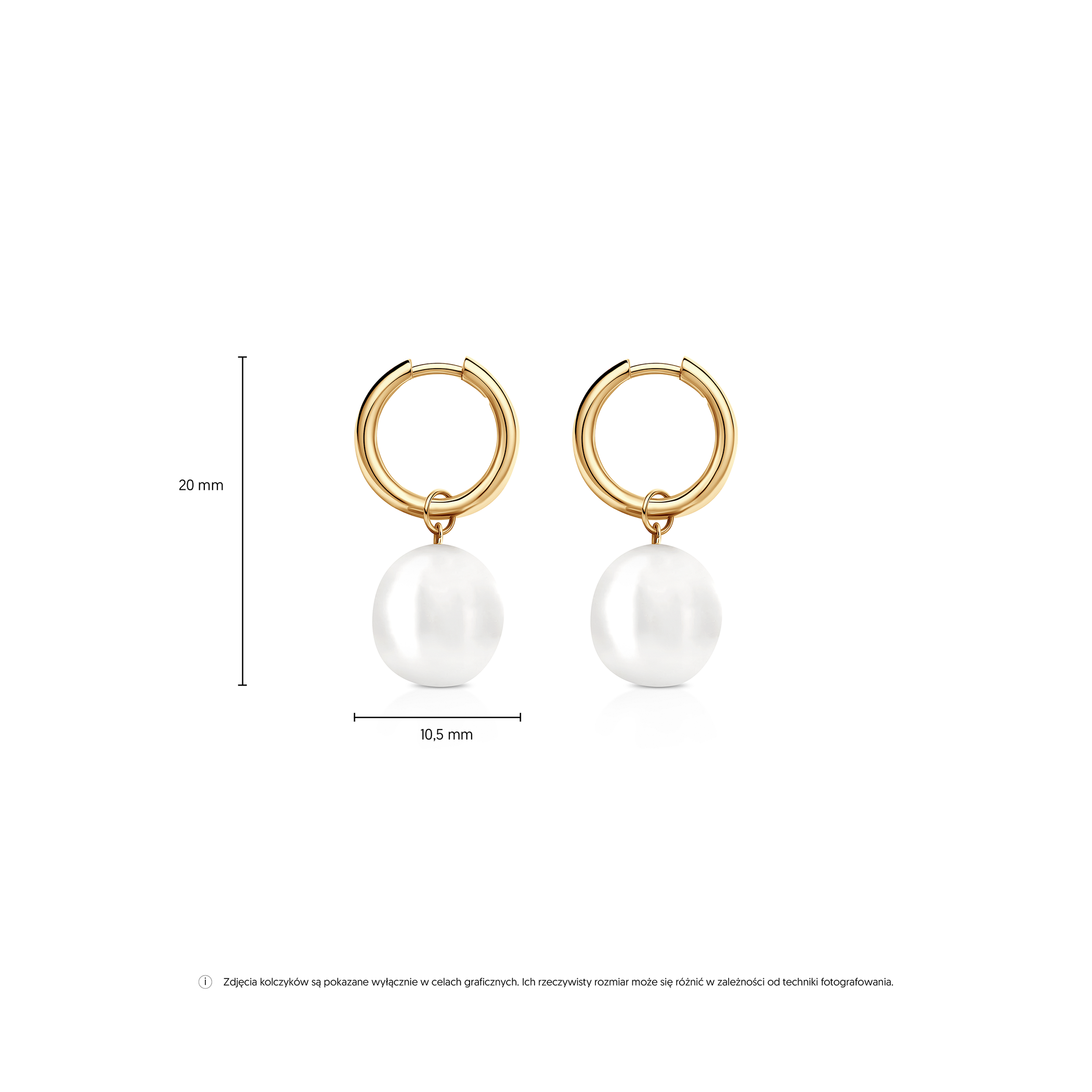 Kolczyki Célamare złote, perły (B-K-K0524-00242-585-Z) | SAVICKI 1976
