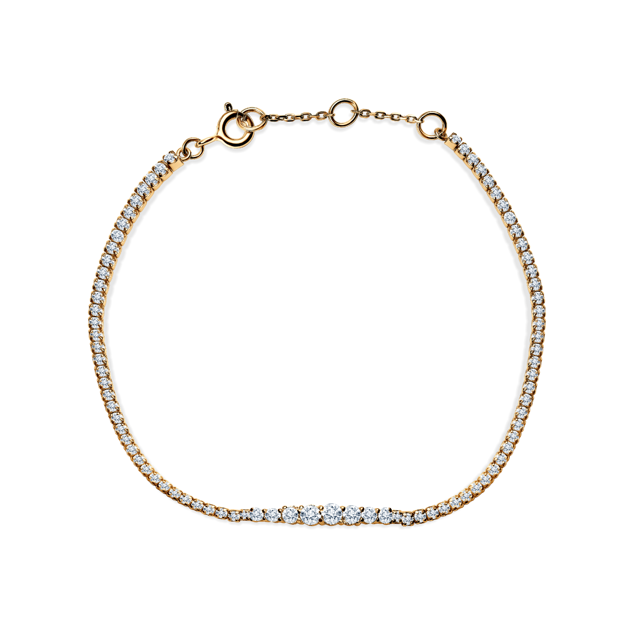 Bransoletka Savicki: srebrna pozłacana 925, cyrkonie