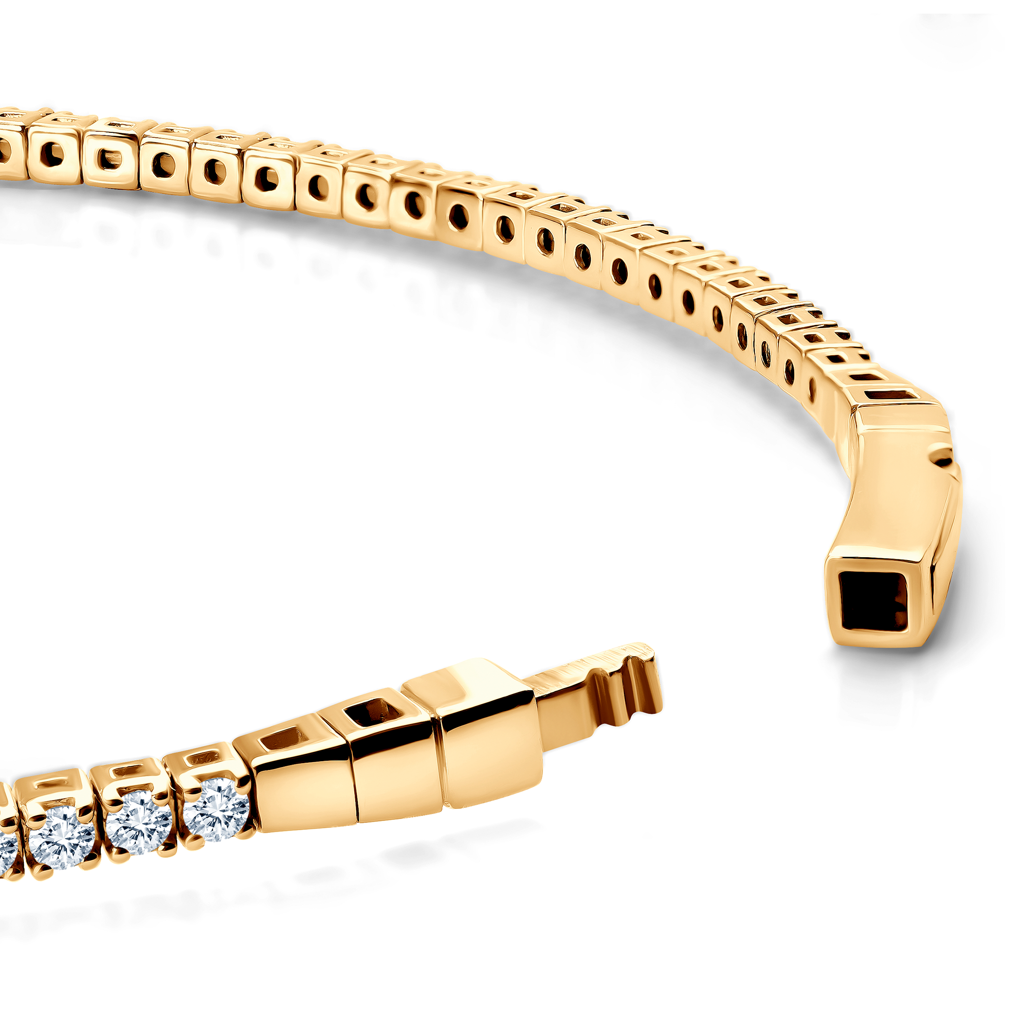 Bransoletka Savicki: złota 585, cyrkonie