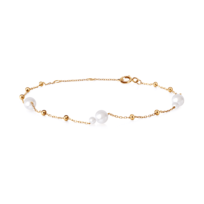 Bransoletka Célamare, złota, perły
