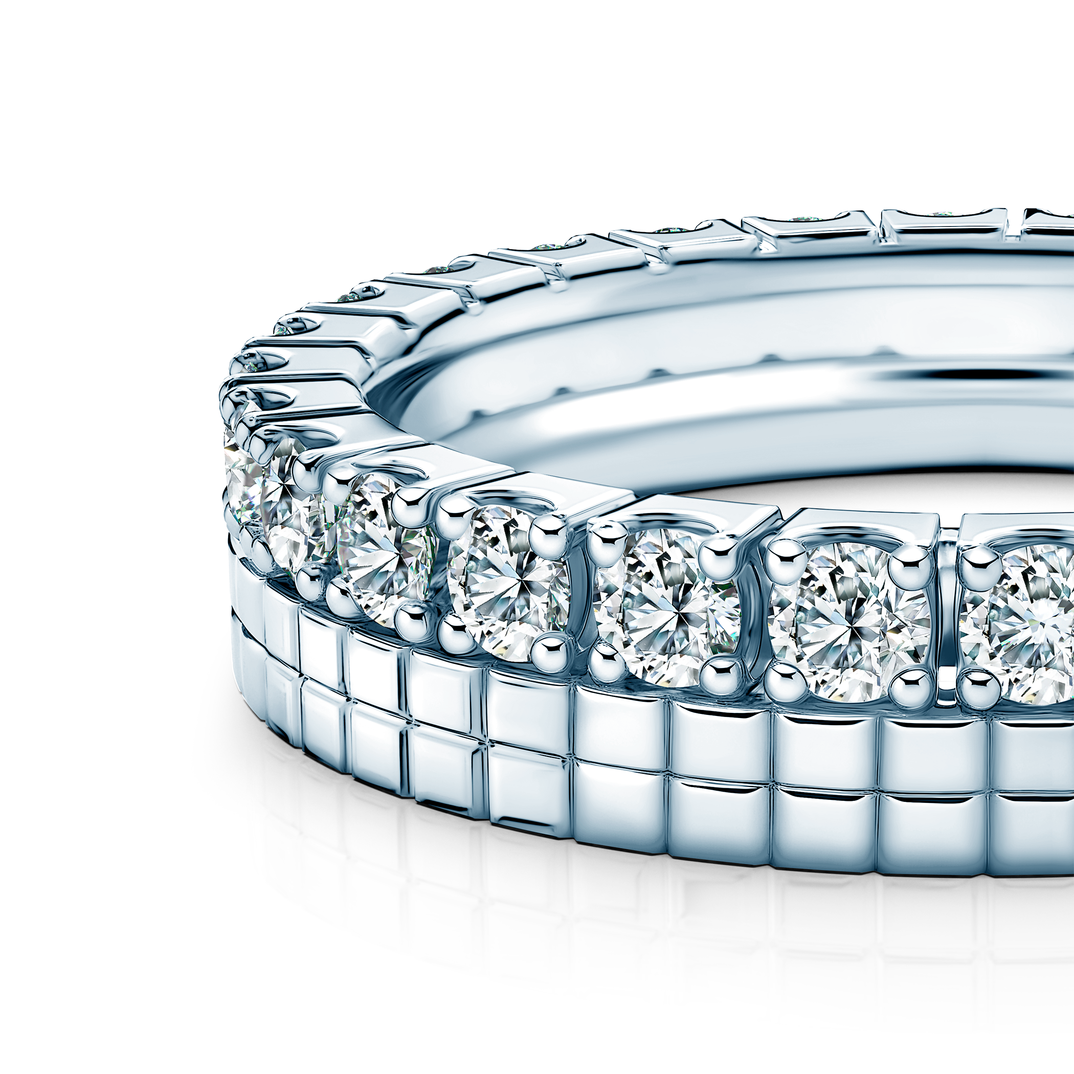 Ring-Set Symphony: Weißgold, Diamanten - 6