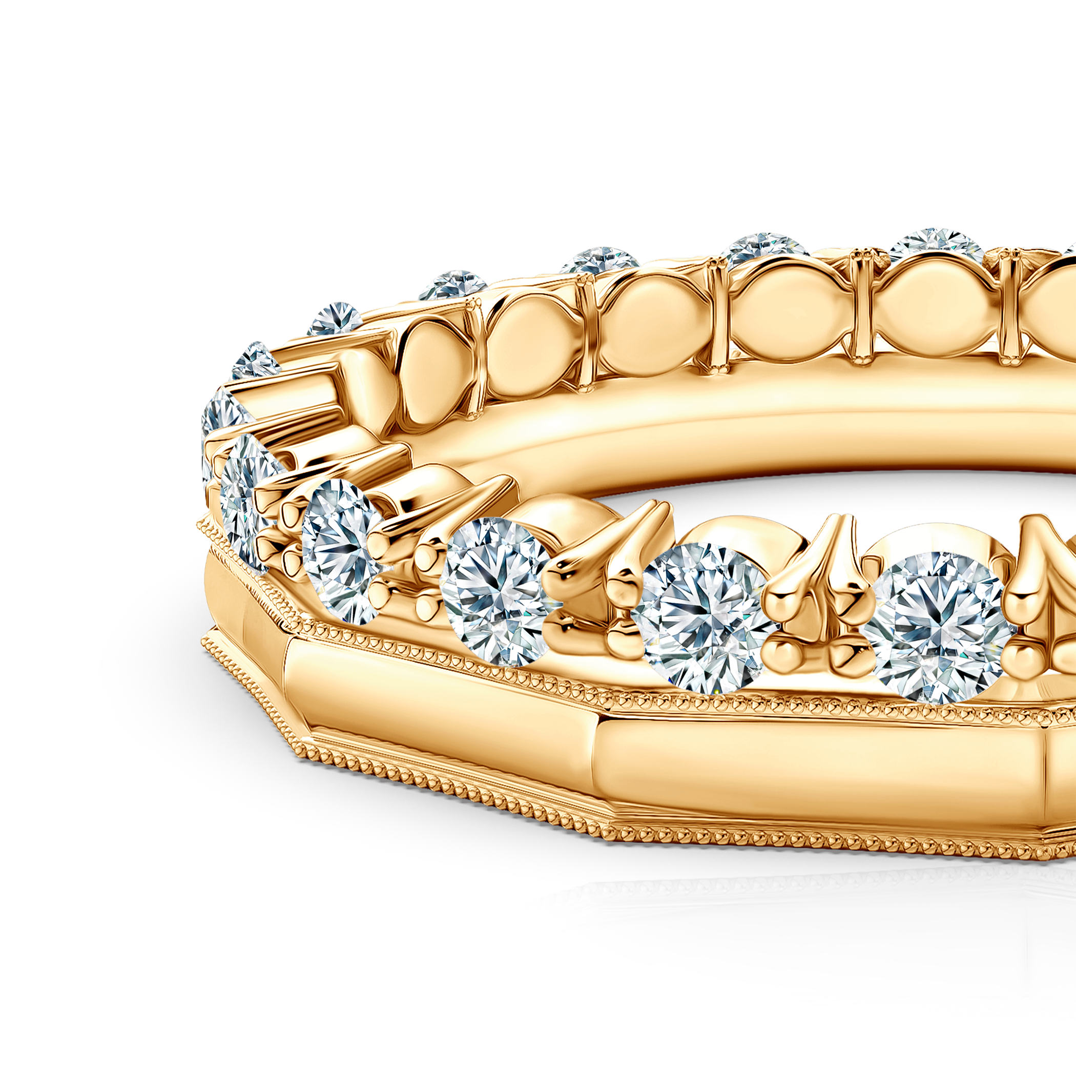 Ring-Set Symphony: Gold, Labordiamanten - 6