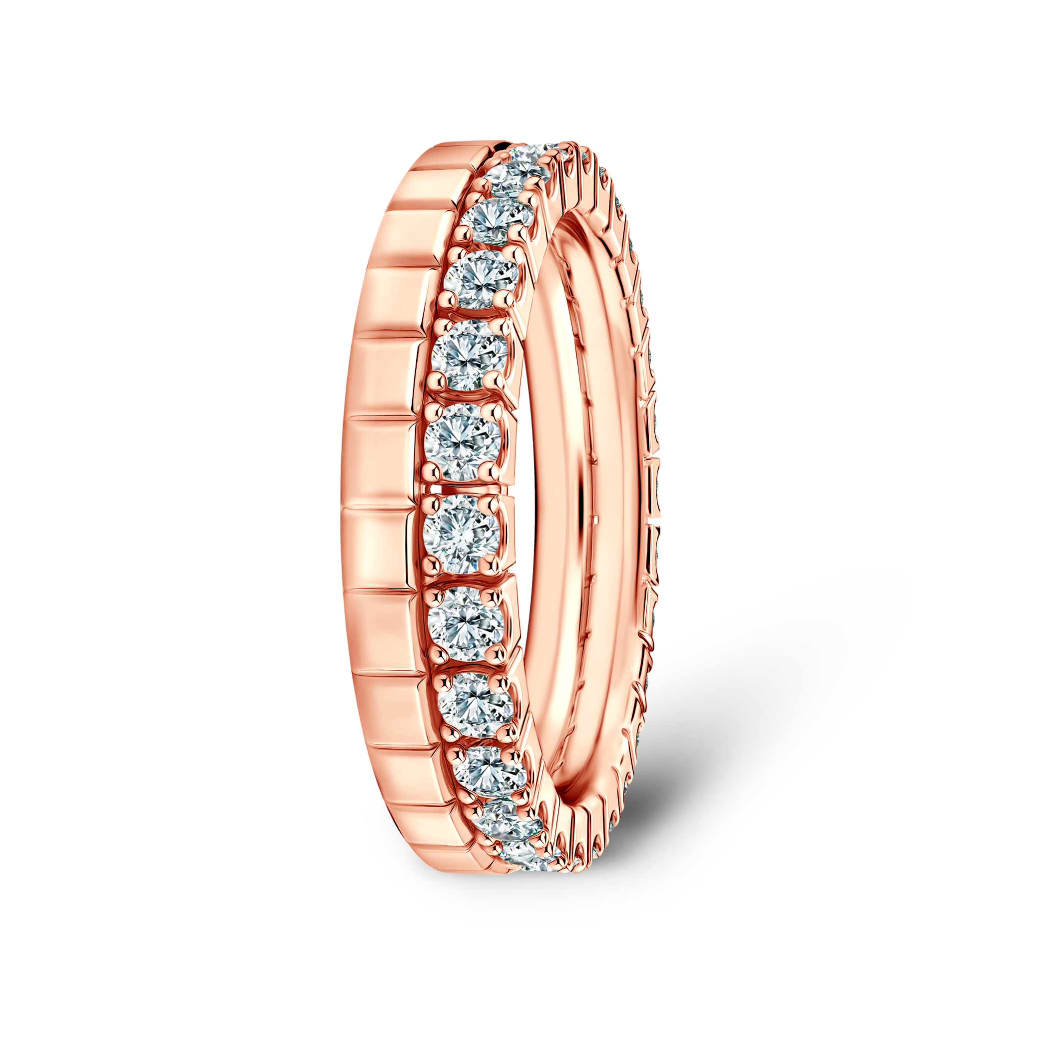 Ring-Set Symphony: Roségold, Diamanten - 6