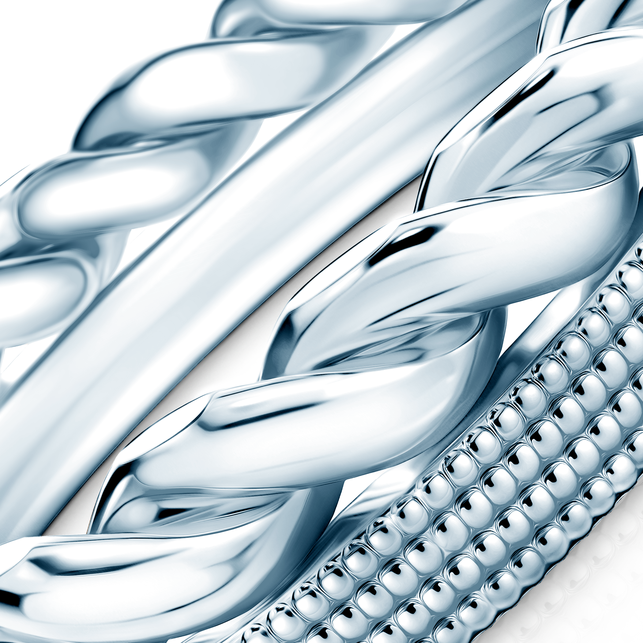 Pierścionki Symphony zestaw: białe złoto