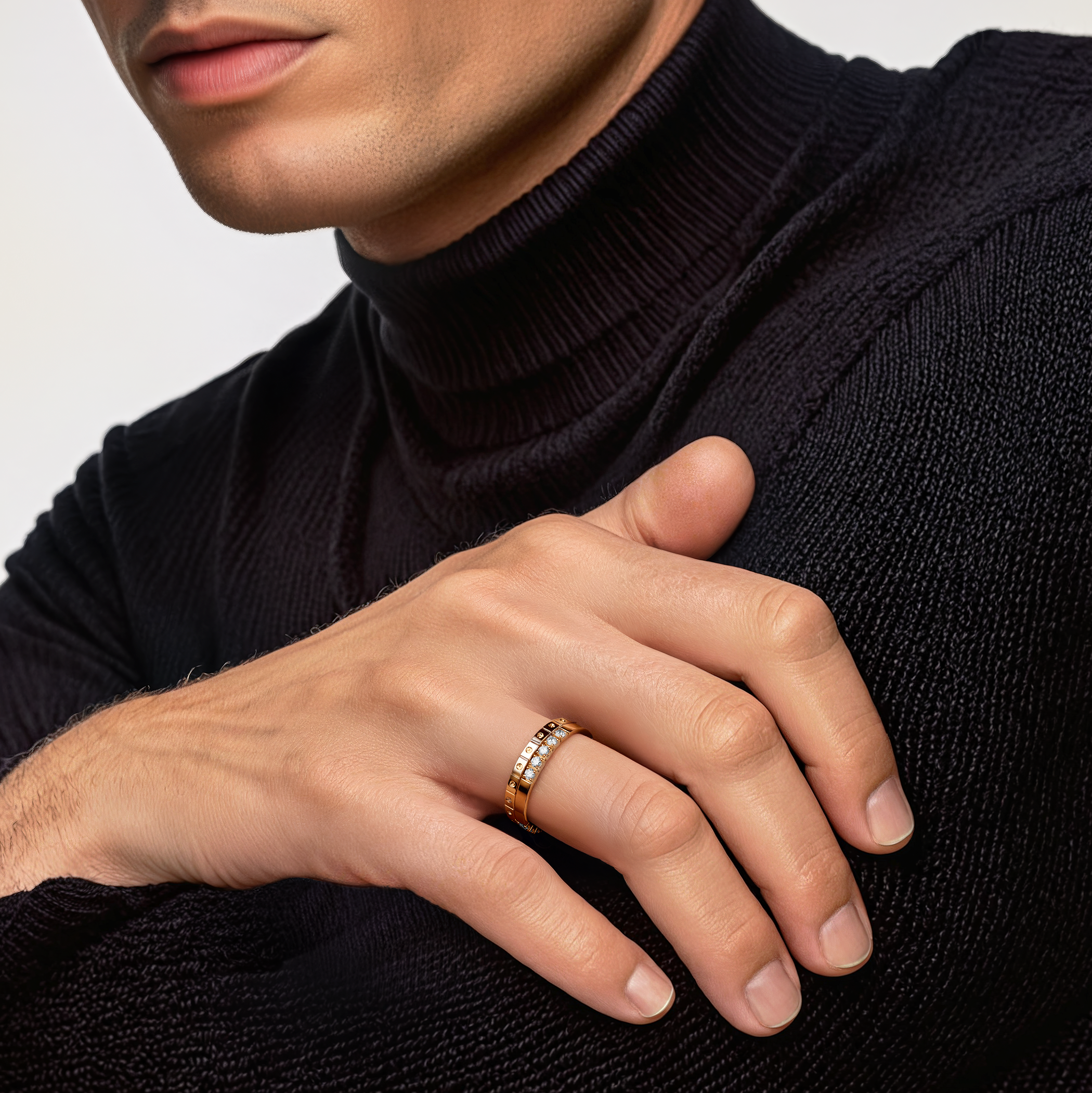 Ring-Set Symphony: Gold, Labordiamanten - 5