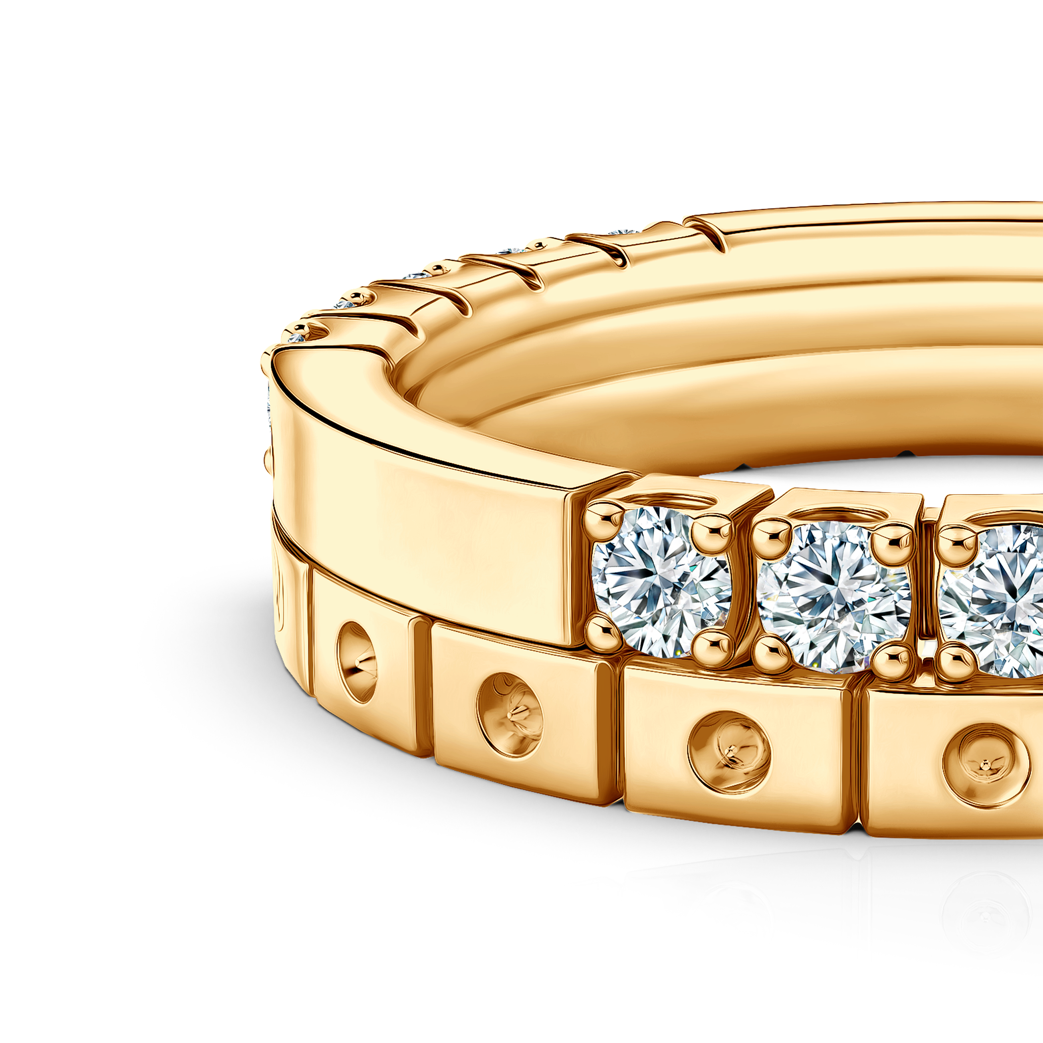 Ring-Set Symphony: Gold, Labordiamanten - 6