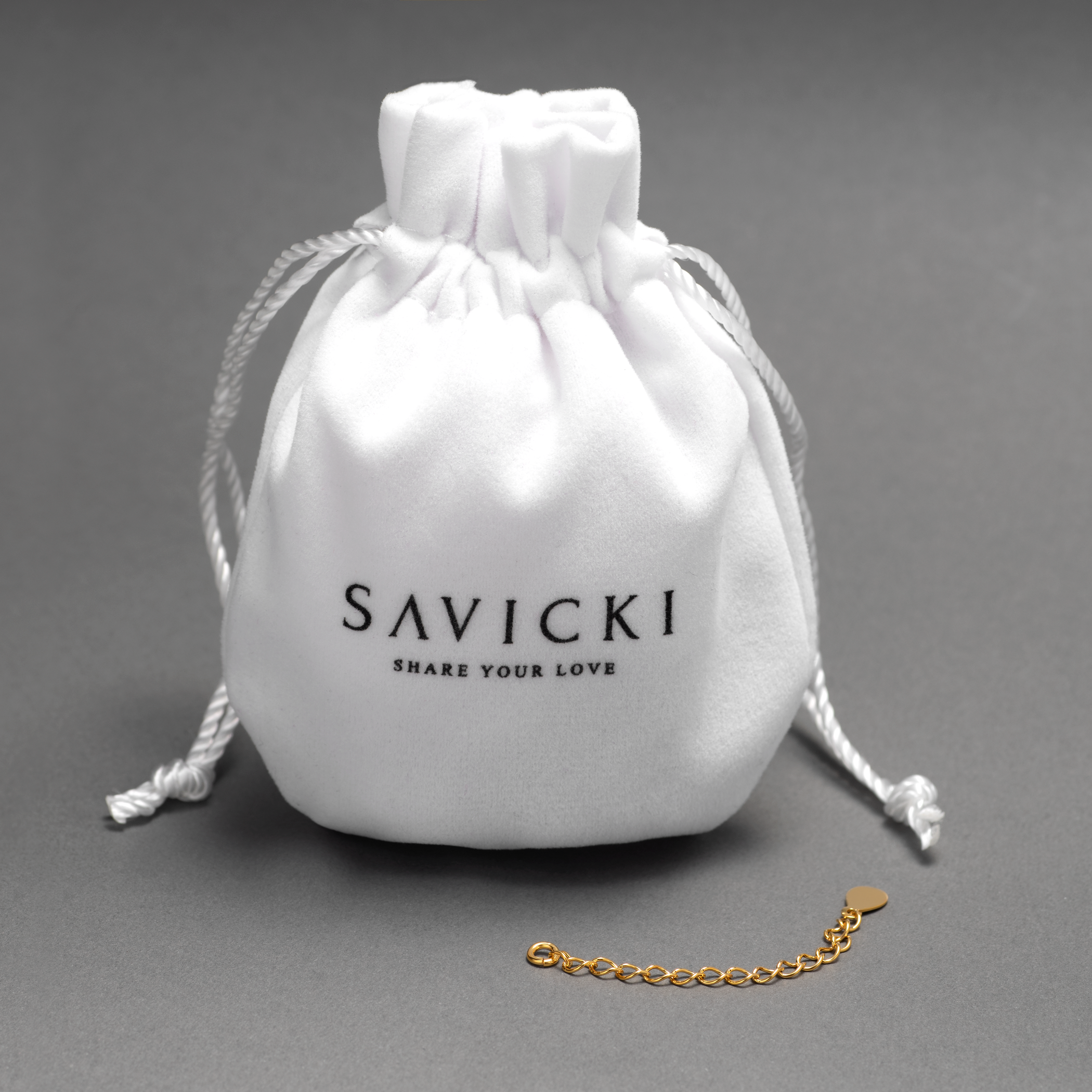 Przedłużka do łańcuszka Savicki: srebrna pozłacana