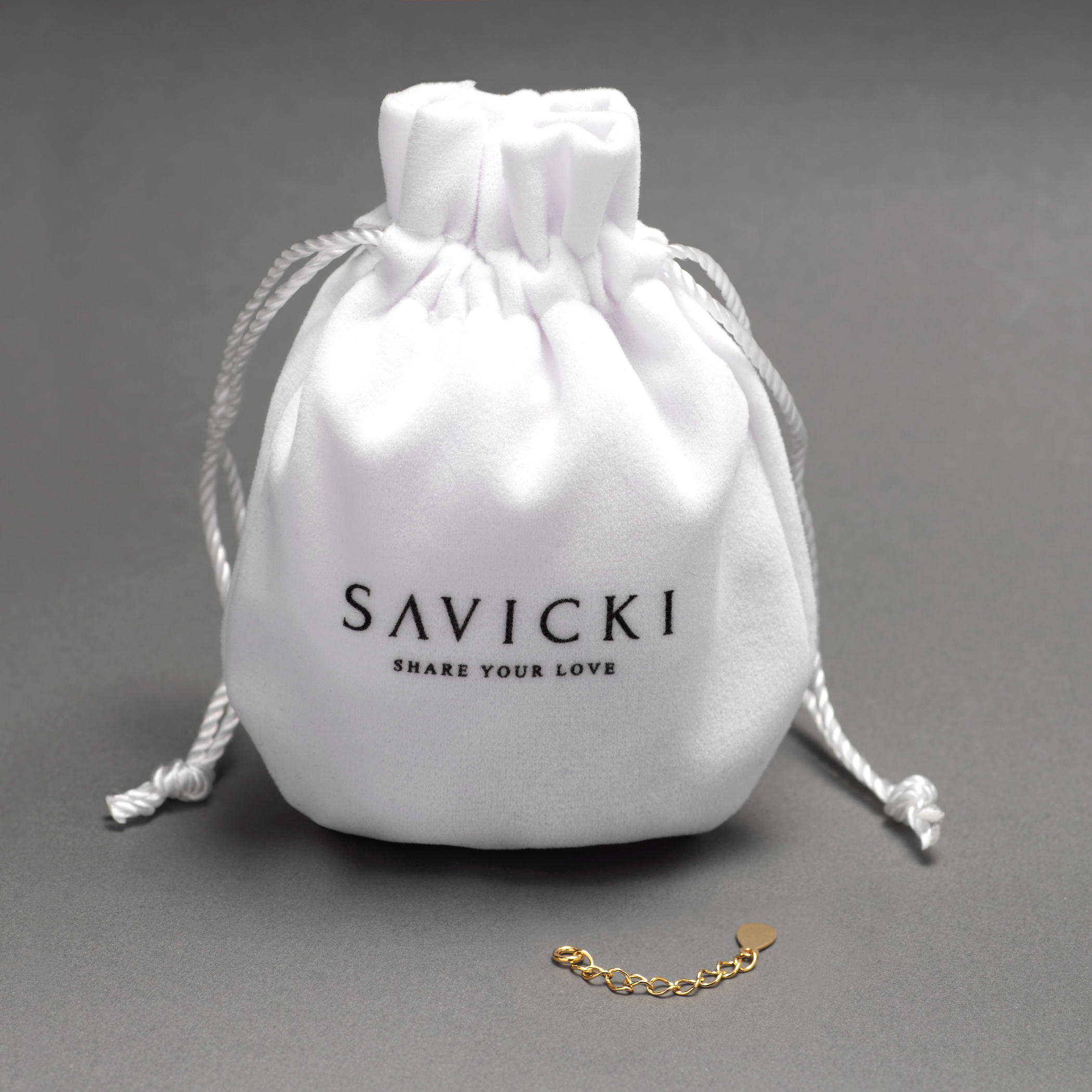 Przedłużka do łańcuszka Savicki: srebrna pozłacana