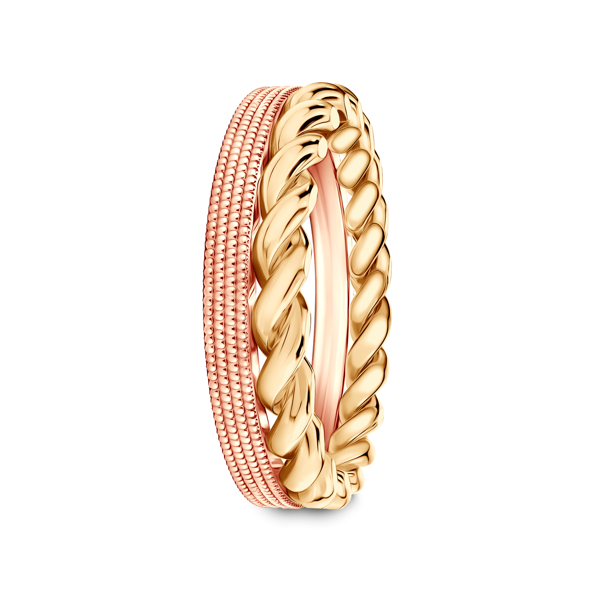 Pierścionki Symphony zestaw: złoty