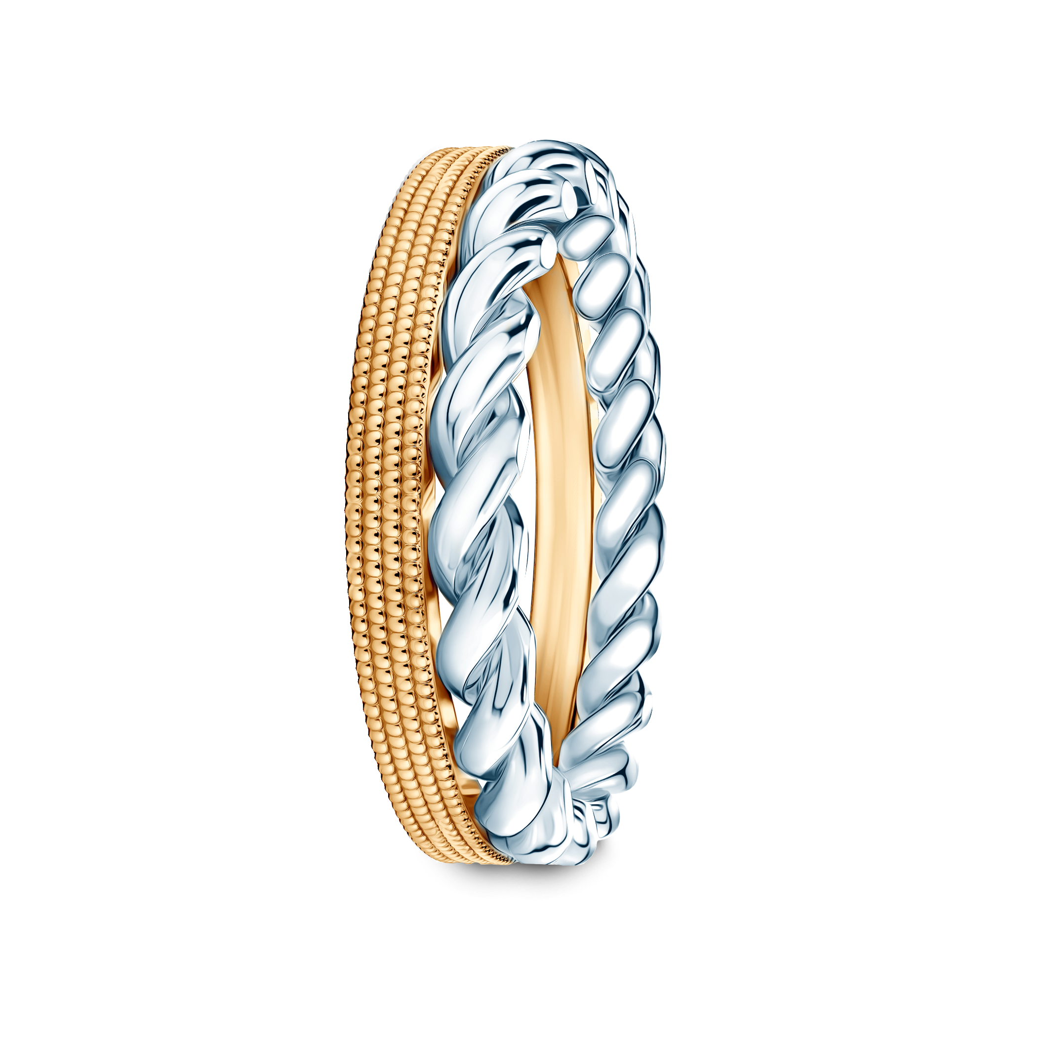 Pierścionki Symphony zestaw: złoty