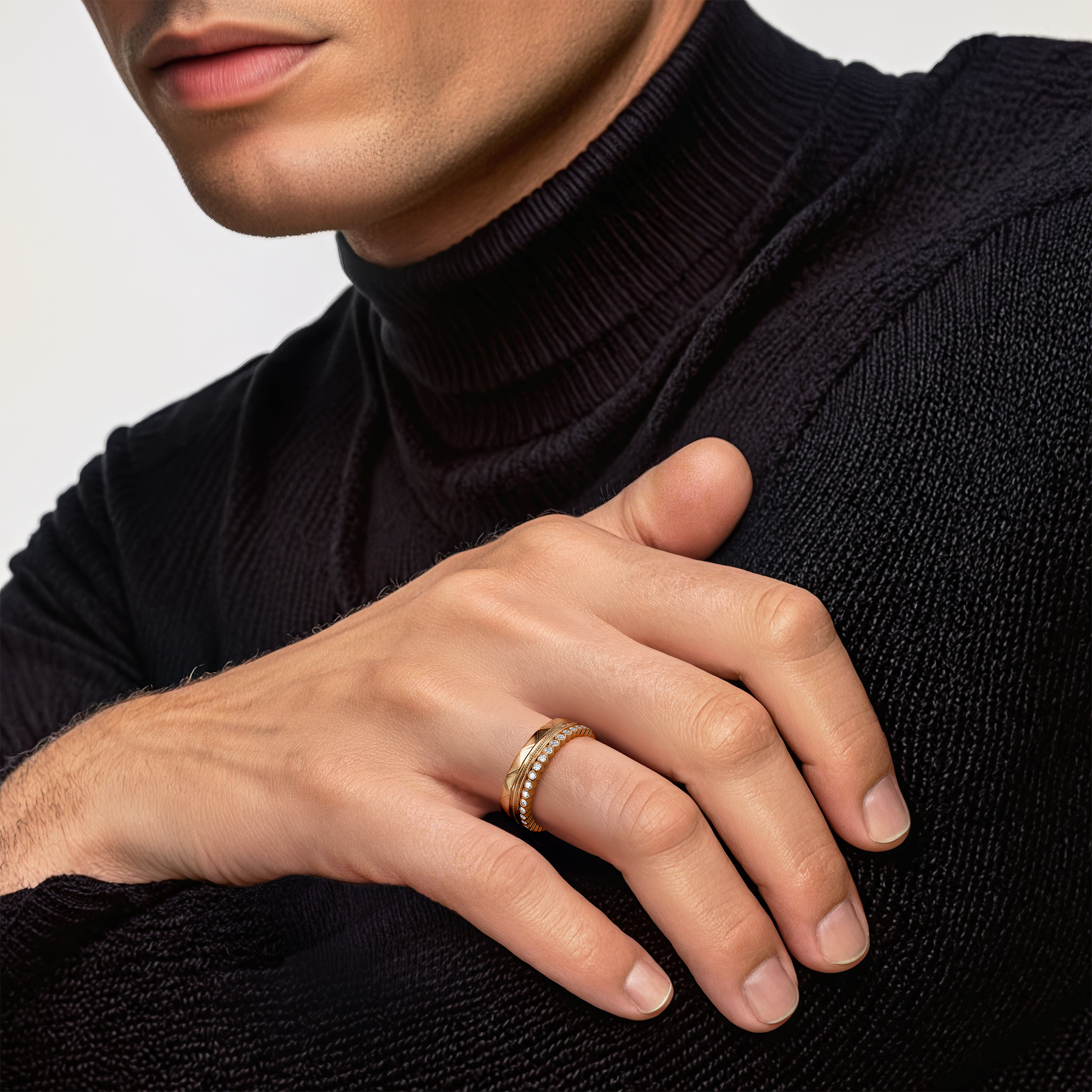 Ring-Set Symphony: Gold, Diamanten - 5