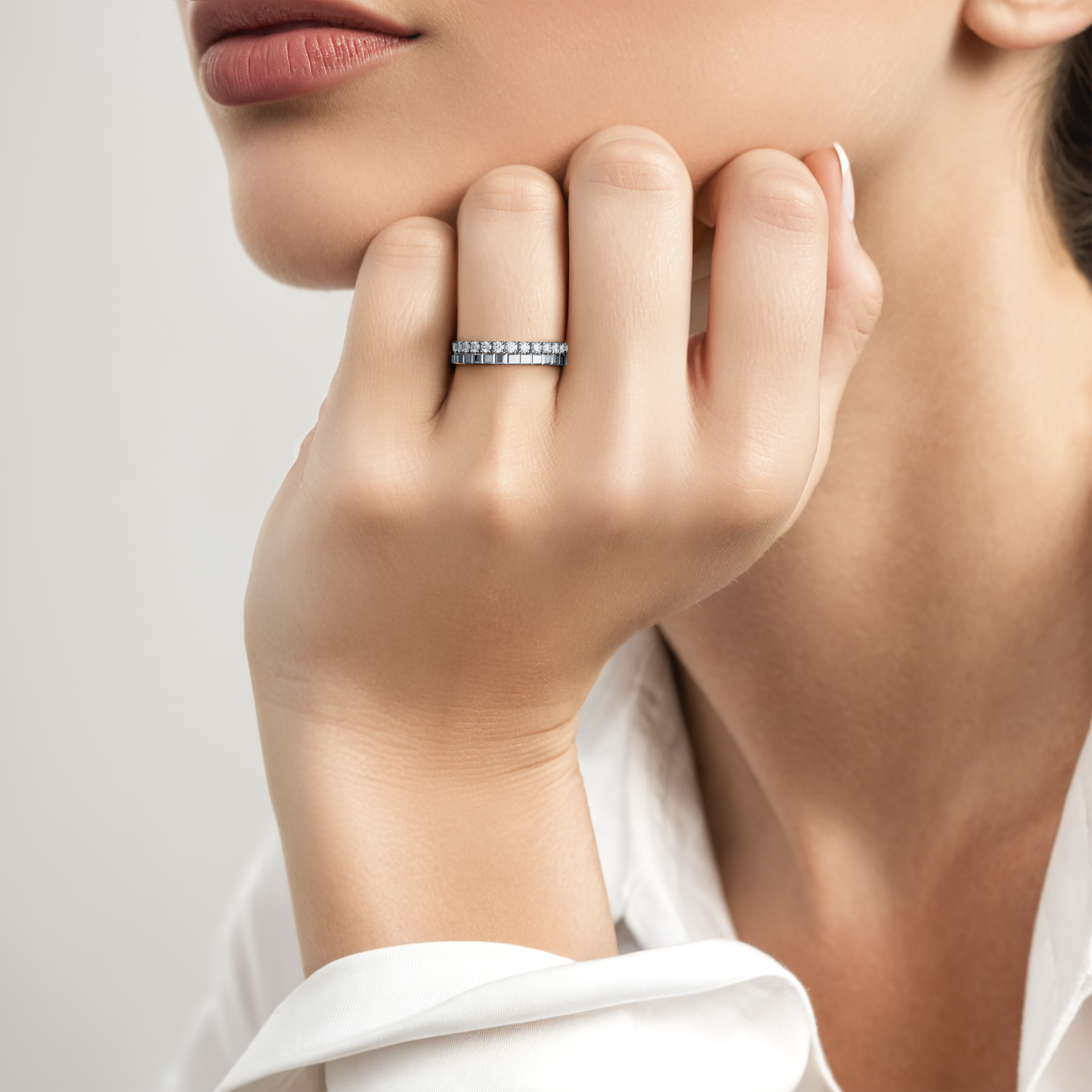 Ring-Set Symphony: Silber, Labordiamanten - 4