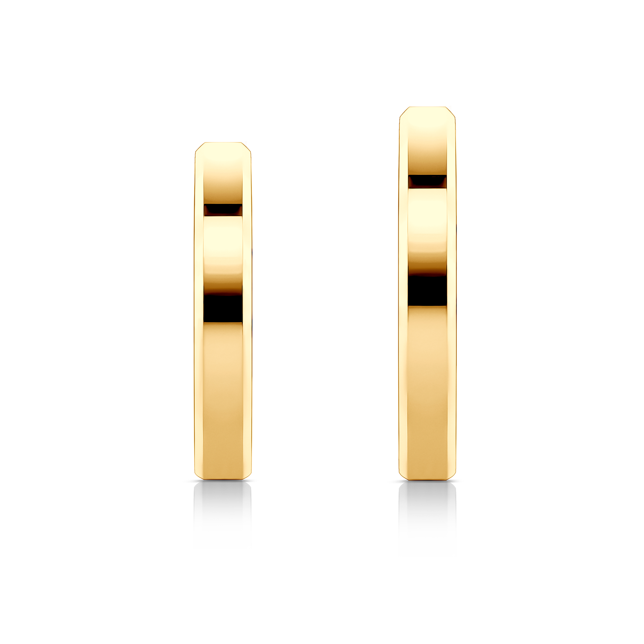 Obrączki ślubne: złote, z fazą, 3 mm