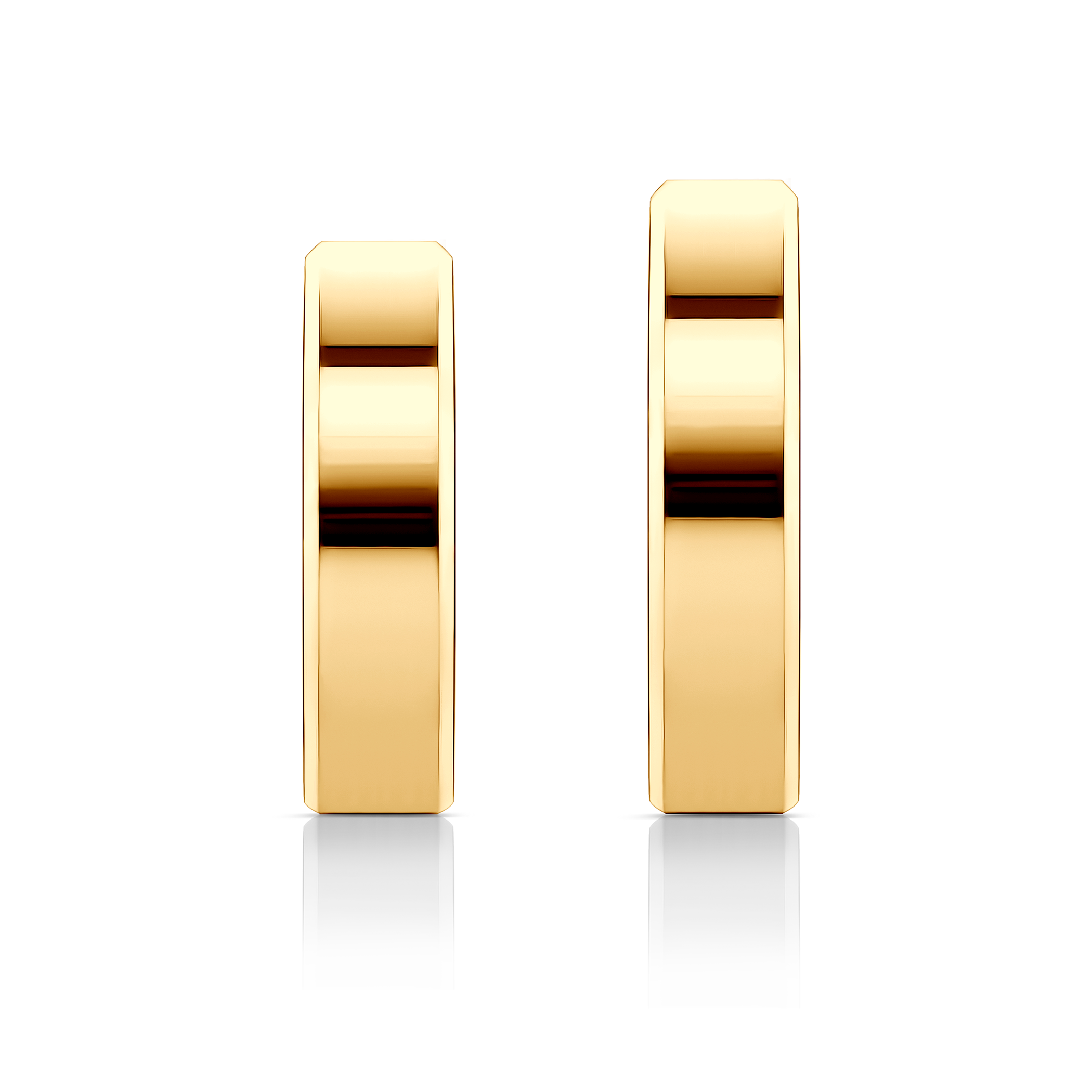 Obrączki ślubne: złote, z fazą, 5 mm - 5