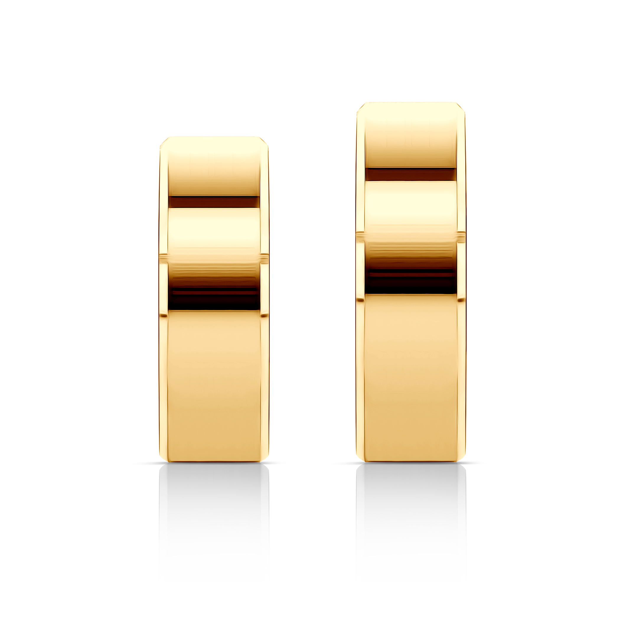 Obrączki ślubne: złote, z fazą, 6 mm