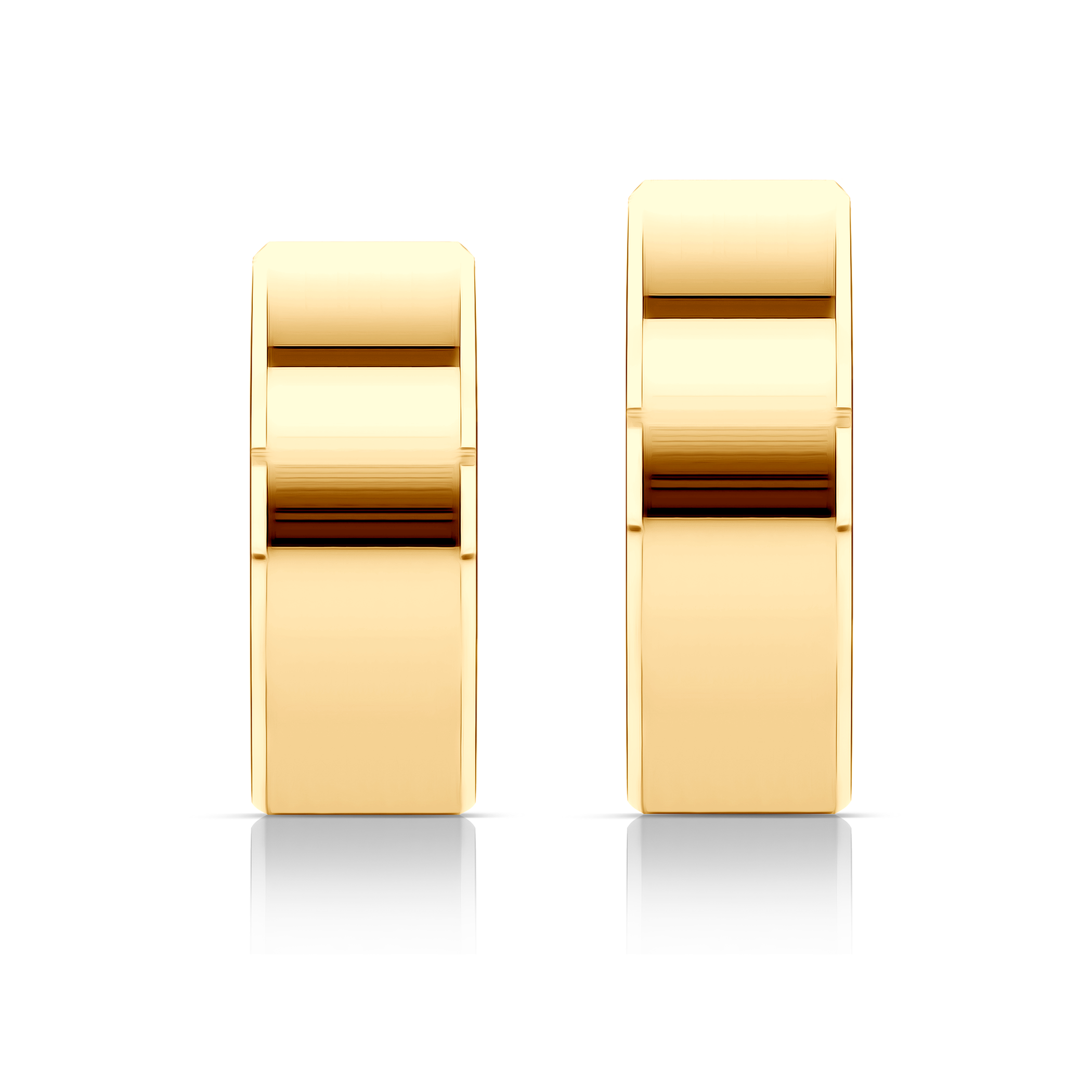 Obrączki ślubne: złote, z fazą, 7 mm