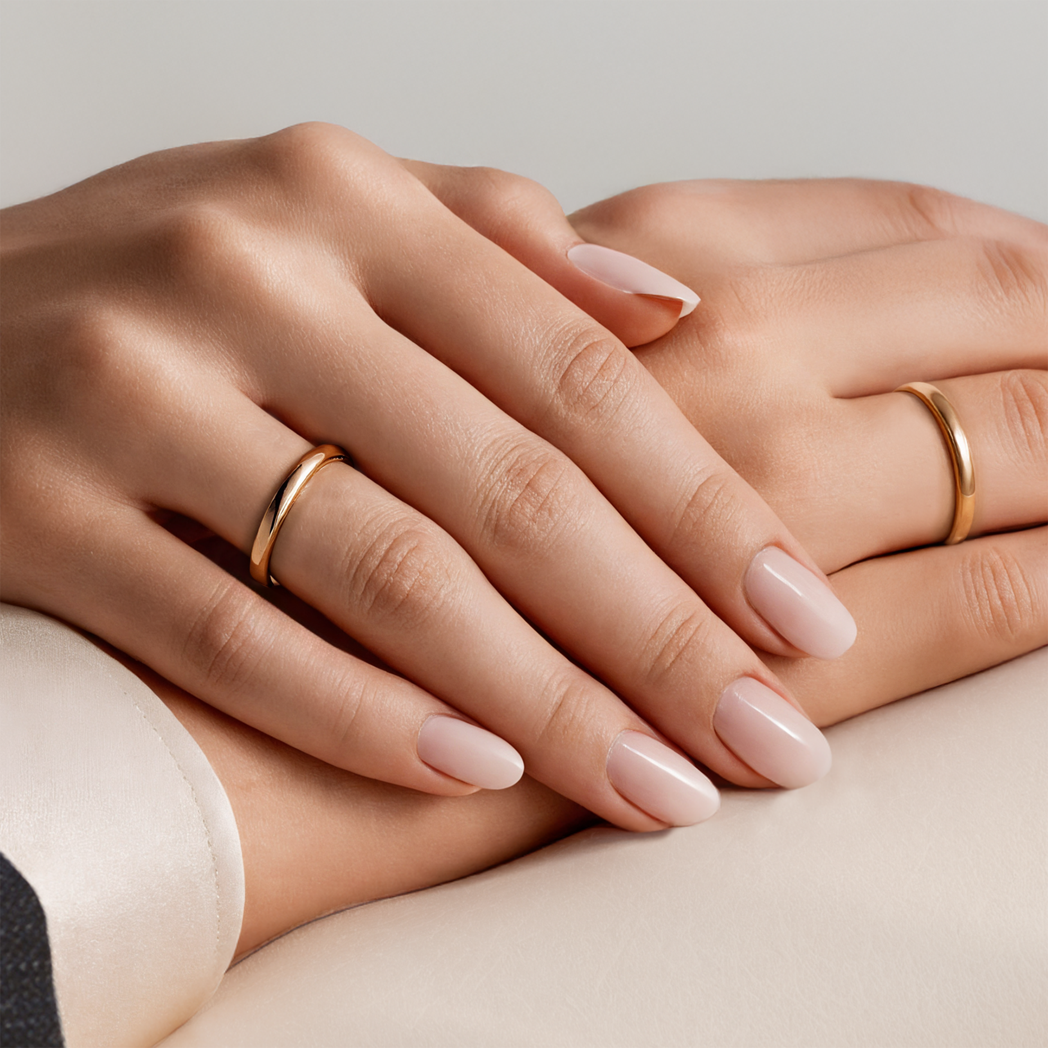 Obrączki ślubne: złote, półokrągłe, 2 mm