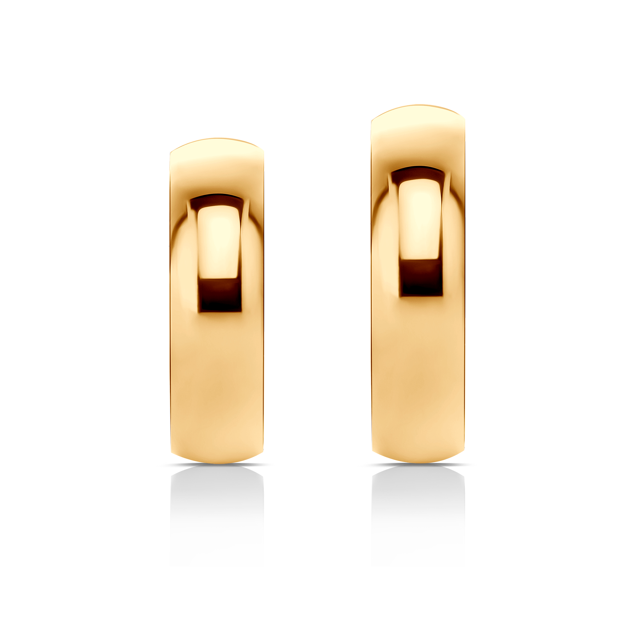 Eheringe: Gold, Halbrund, 5 mm