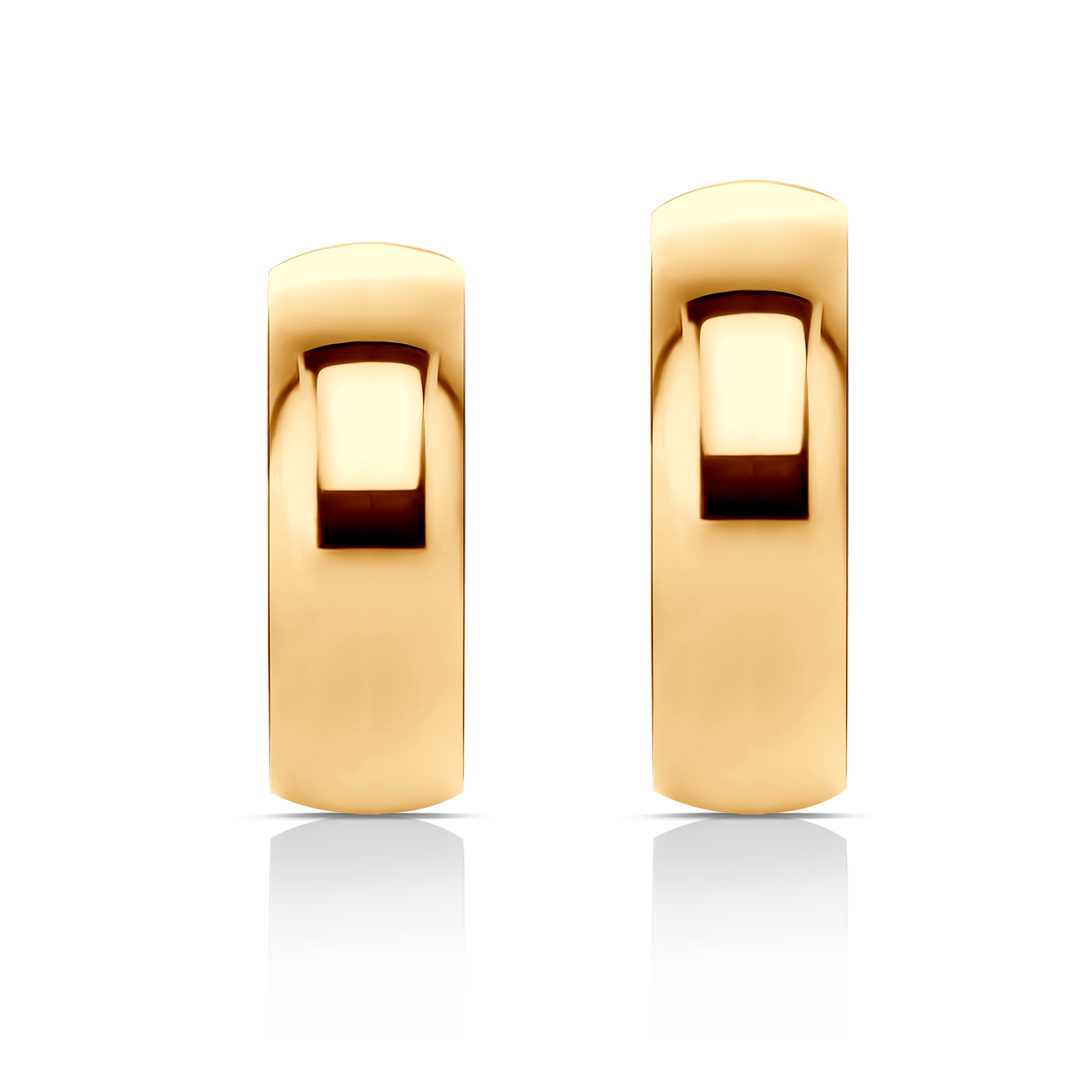 Obrączki ślubne: złote, półokrągłe, 6 mm