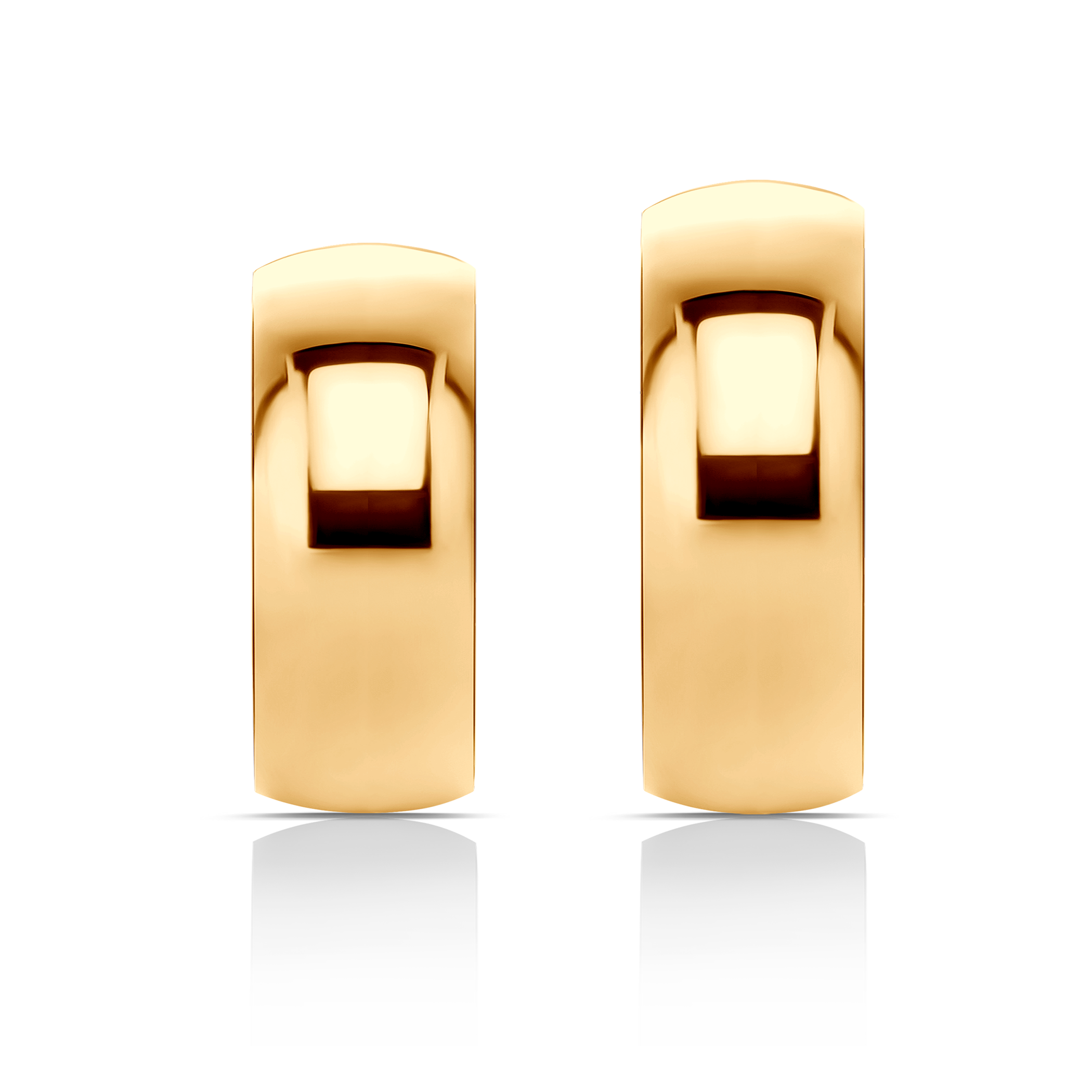 Obrączki ślubne: złote, półokrągłe, 7 mm