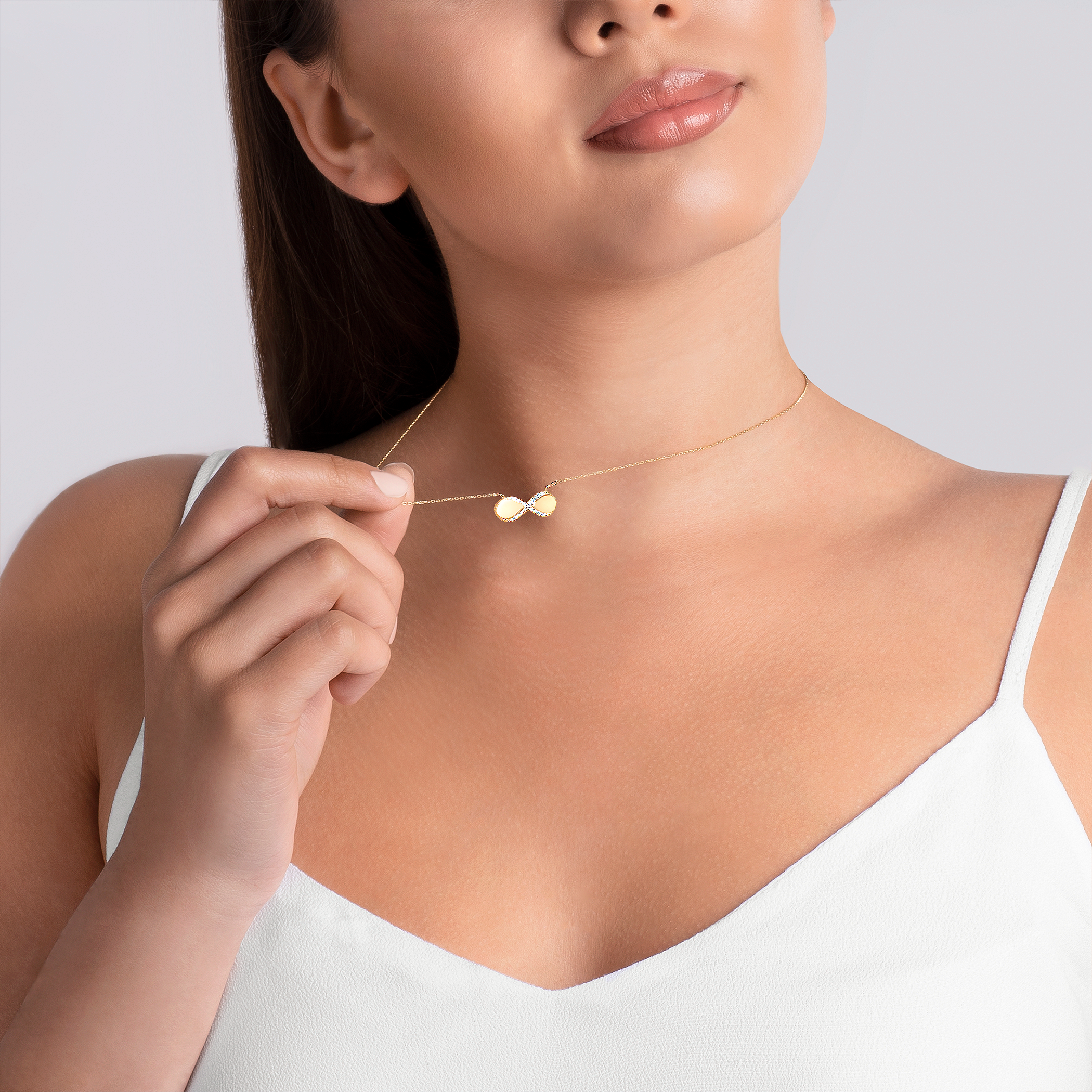 Kette Savicki Unendlichkeit: Gold, Diamanten