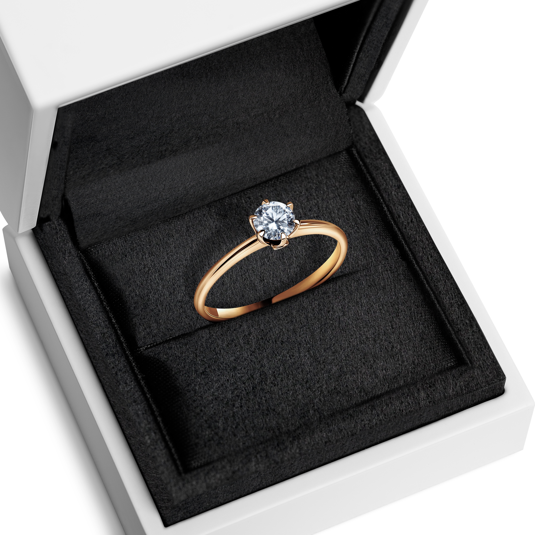 Verlobungsring The Journey: Gold, Labordiamant