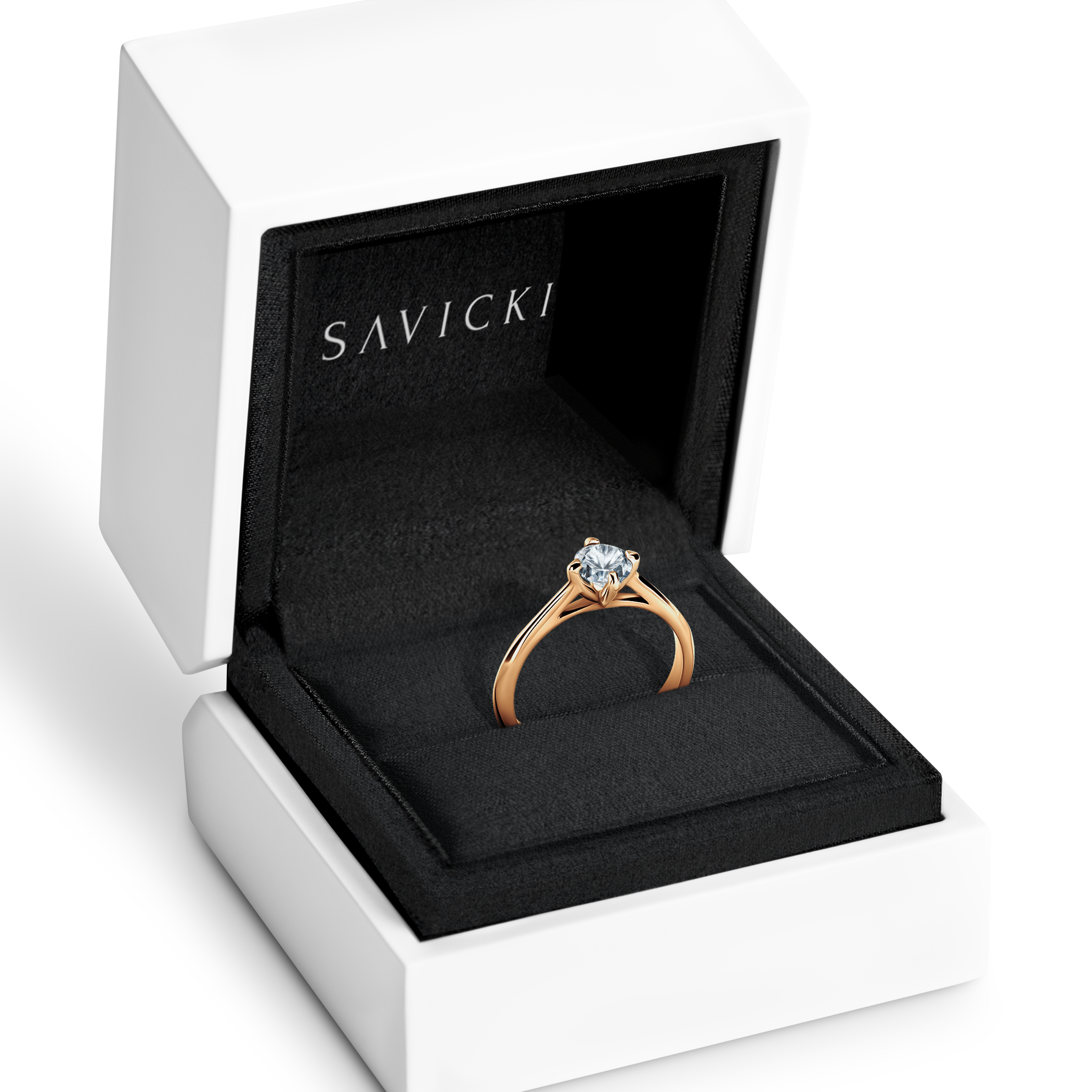 Verlobungsring The Light: Gold, Labordiamant