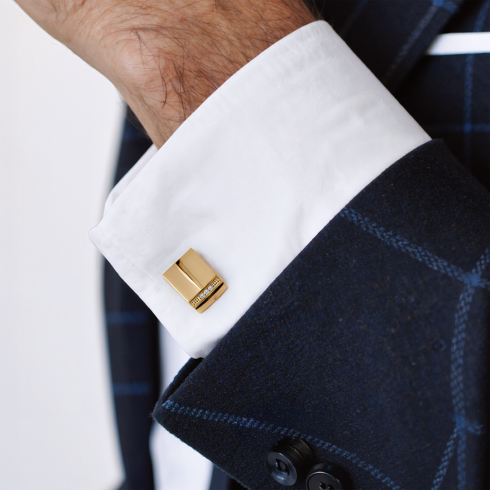 Manschettenknöpfe Savicki: Gold, Diamanten