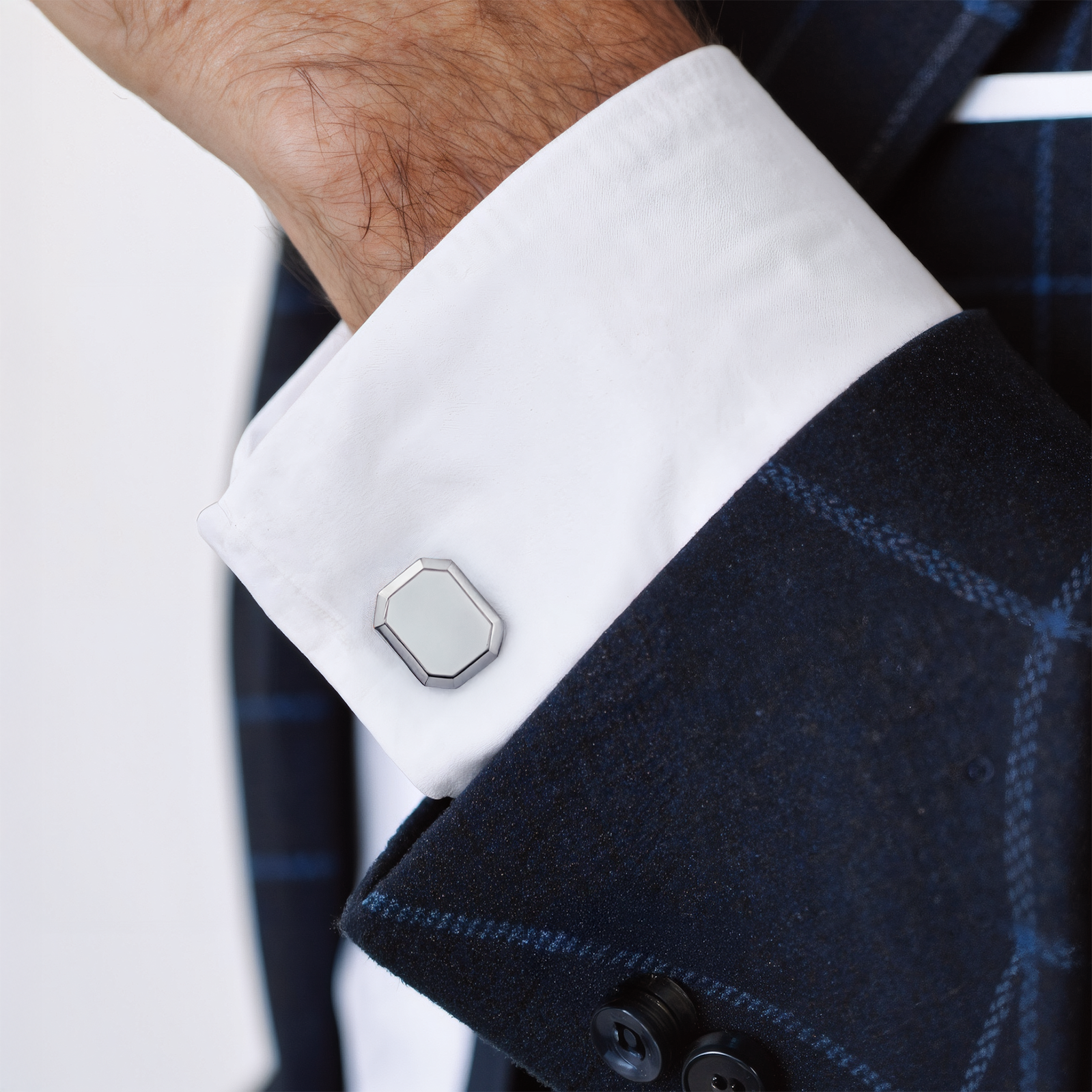 Manschettenknöpfe Savicki: Silber - 3