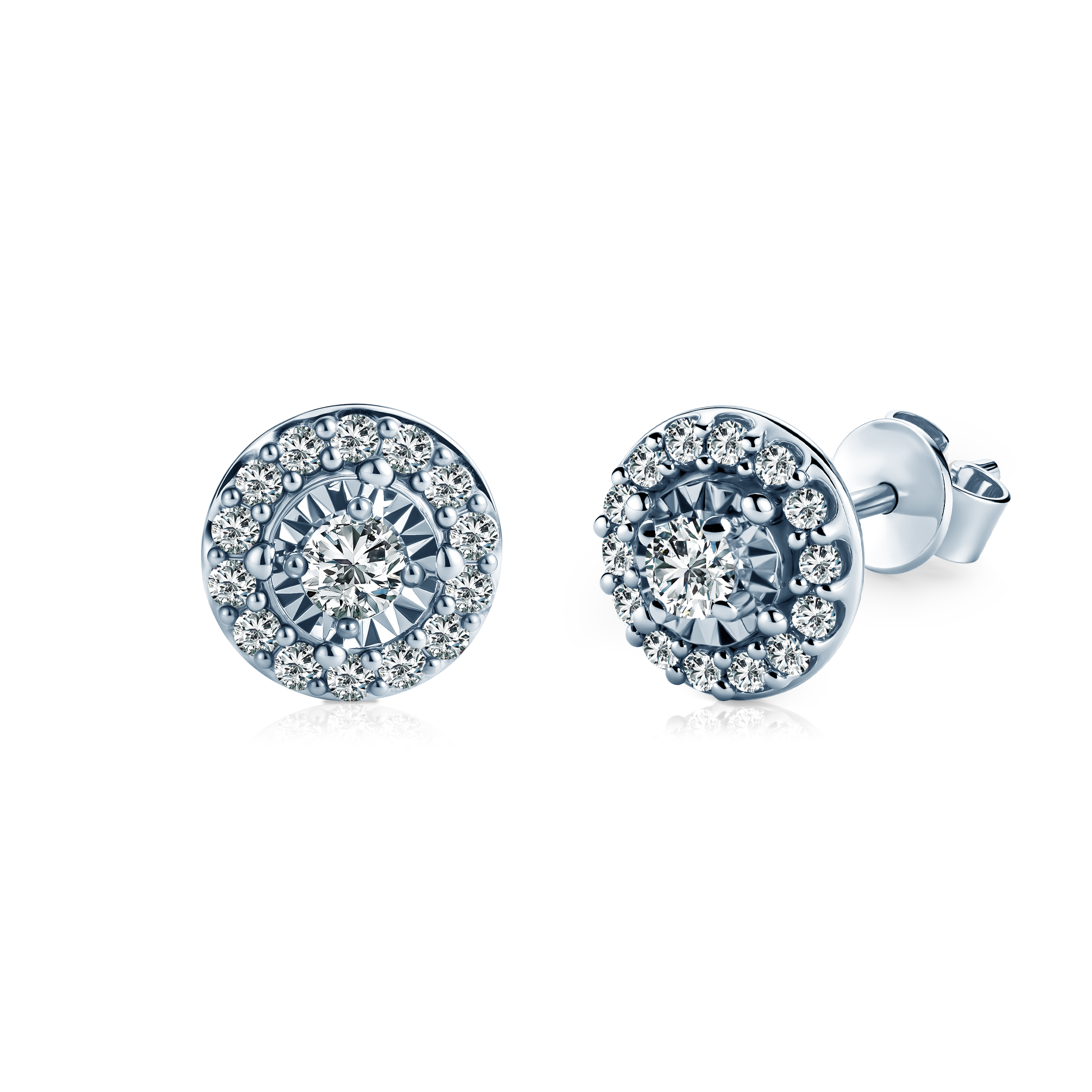 Kolczyki Savicki: białe złoto, diamenty