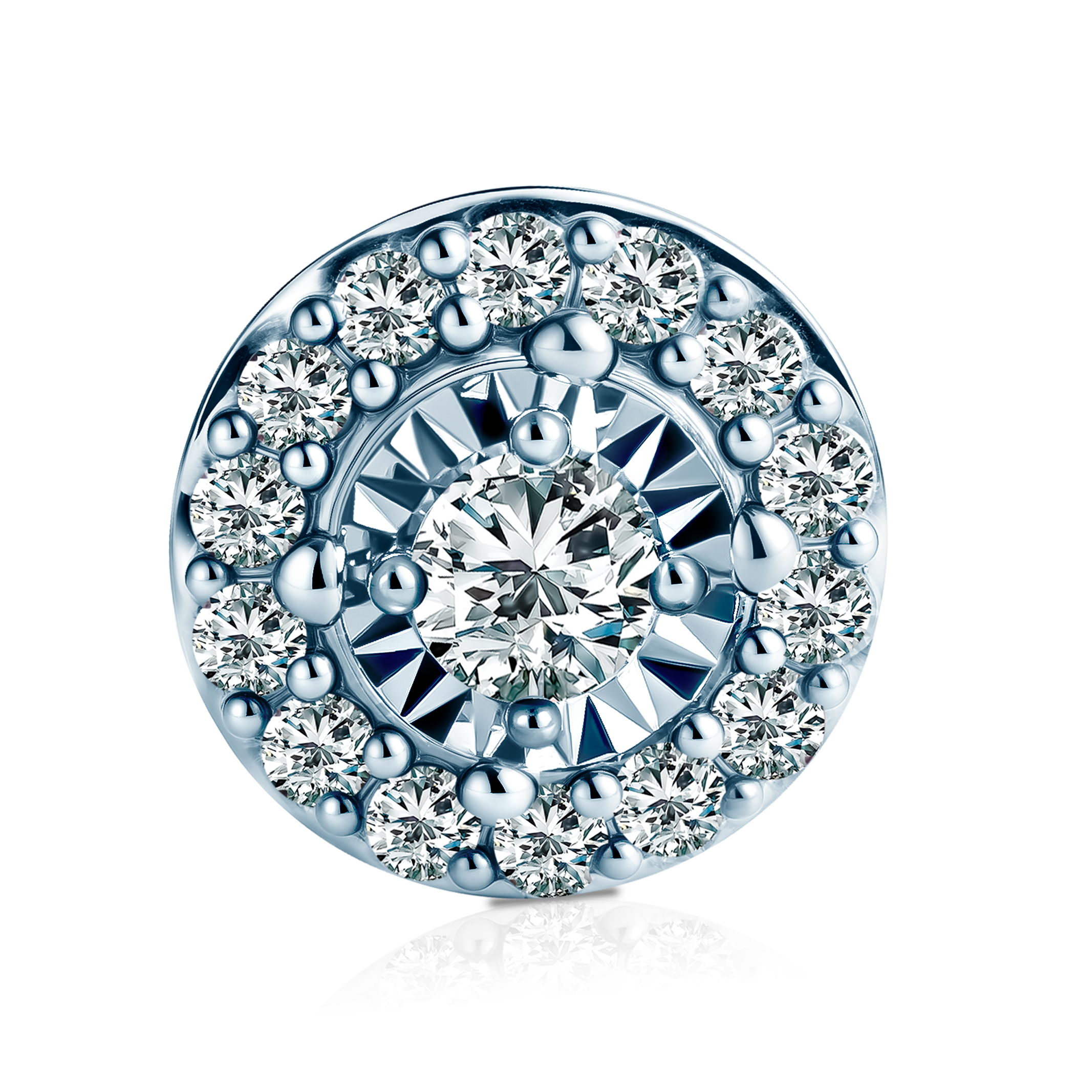 Kolczyki Savicki: białe złoto, diamenty