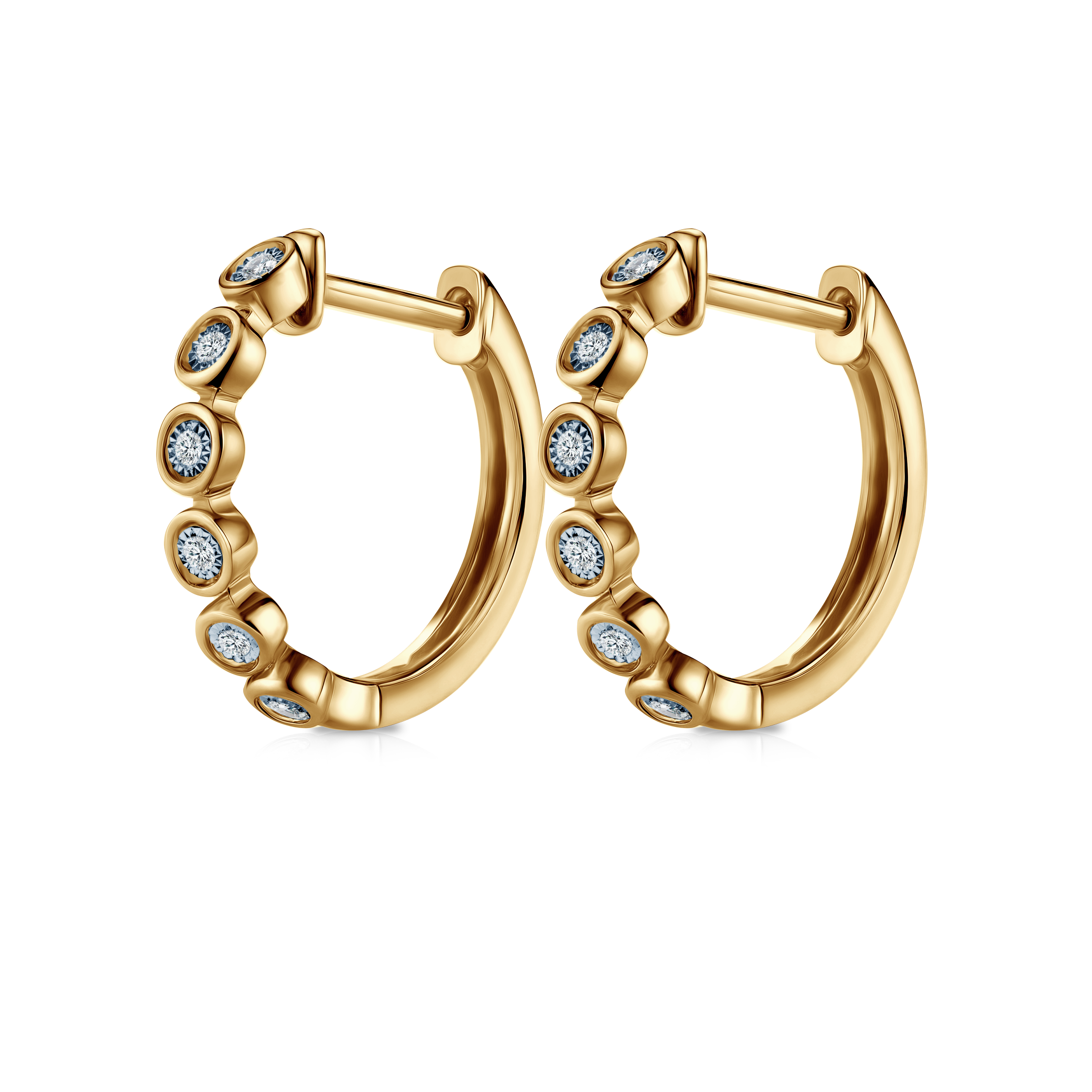 Kolczyki Savicki: złote, diamenty