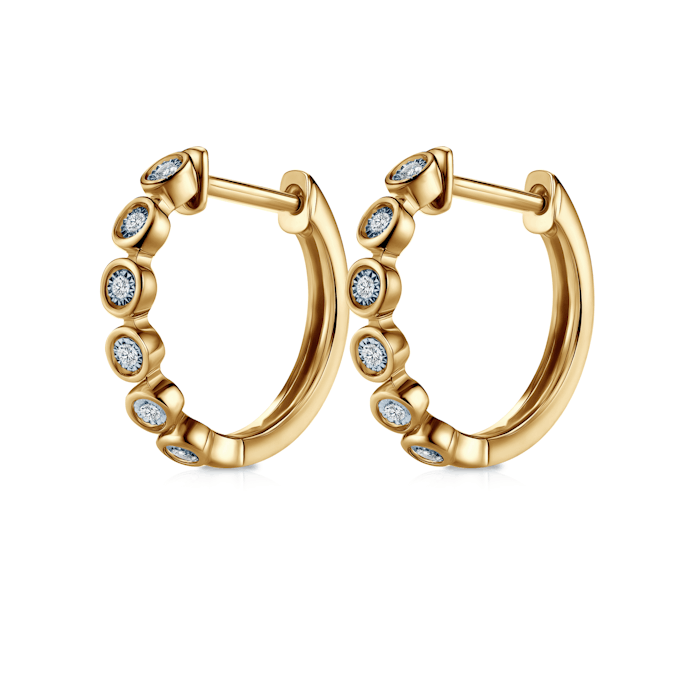 Kolczyki Savicki: złote, diamenty