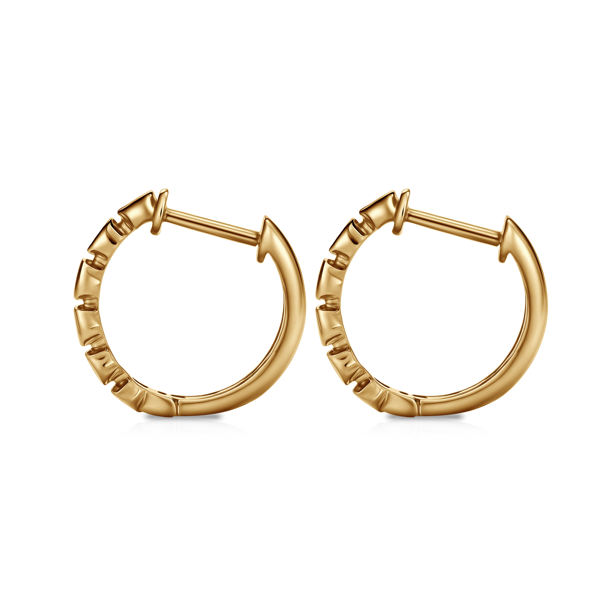 Kolczyki Savicki: złote, diamenty