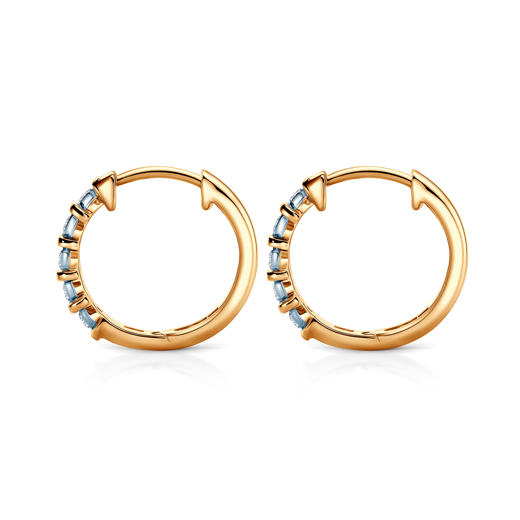 Kolczyki Savicki: złote, diamenty