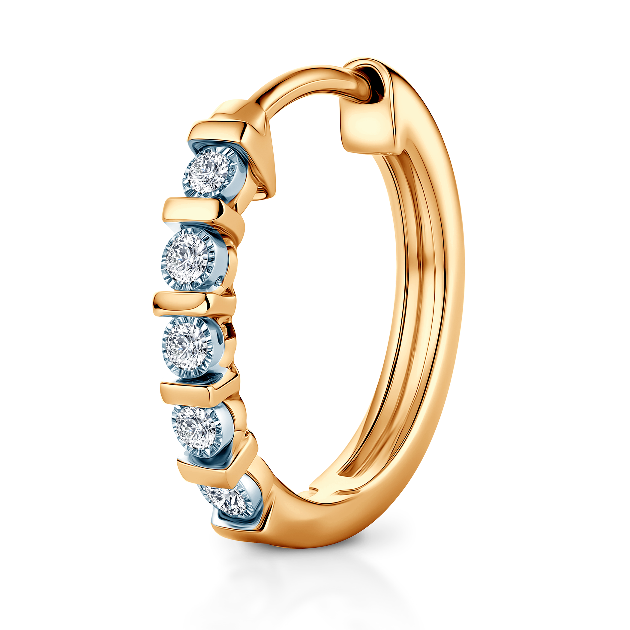 Kolczyki Savicki: złote, diamenty