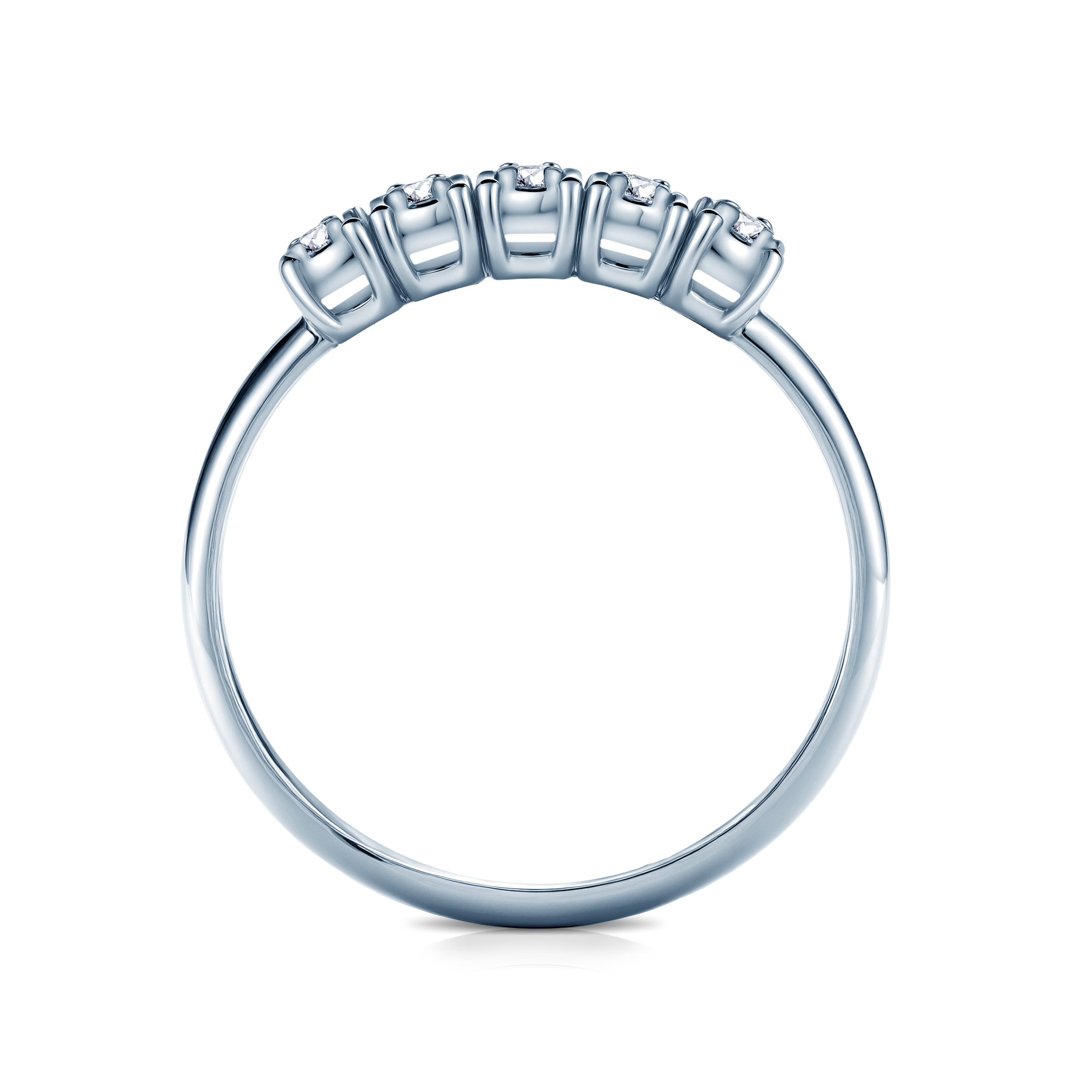 Pierścionek Savicki: białe złoto, diamenty