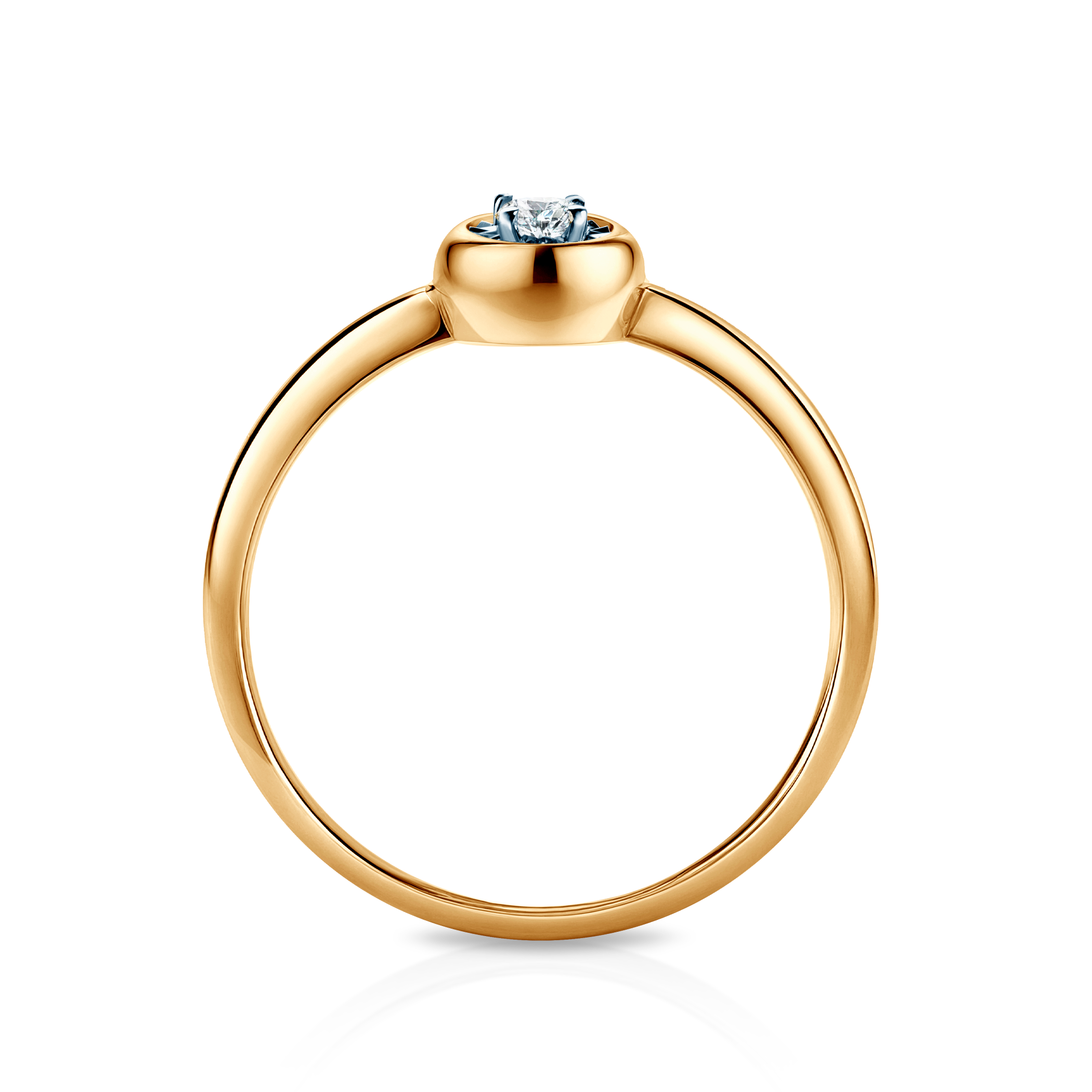 Ring Savicki: zweifarbiges Gold, Diamanten - 3