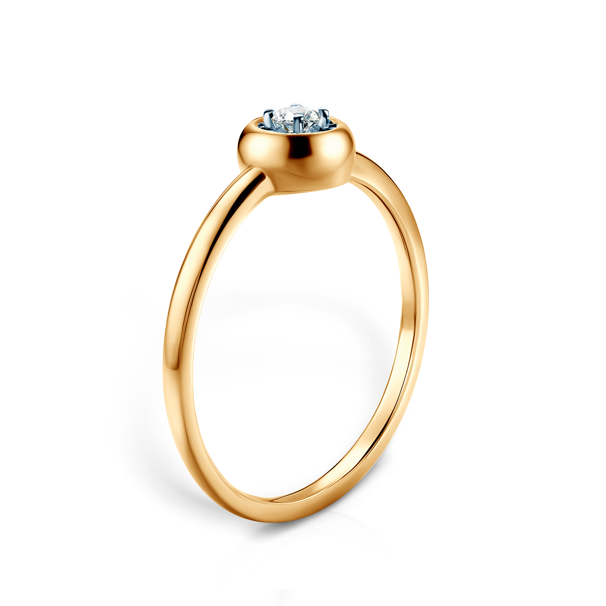 Ring Savicki: zweifarbiges Gold, Diamanten - 4